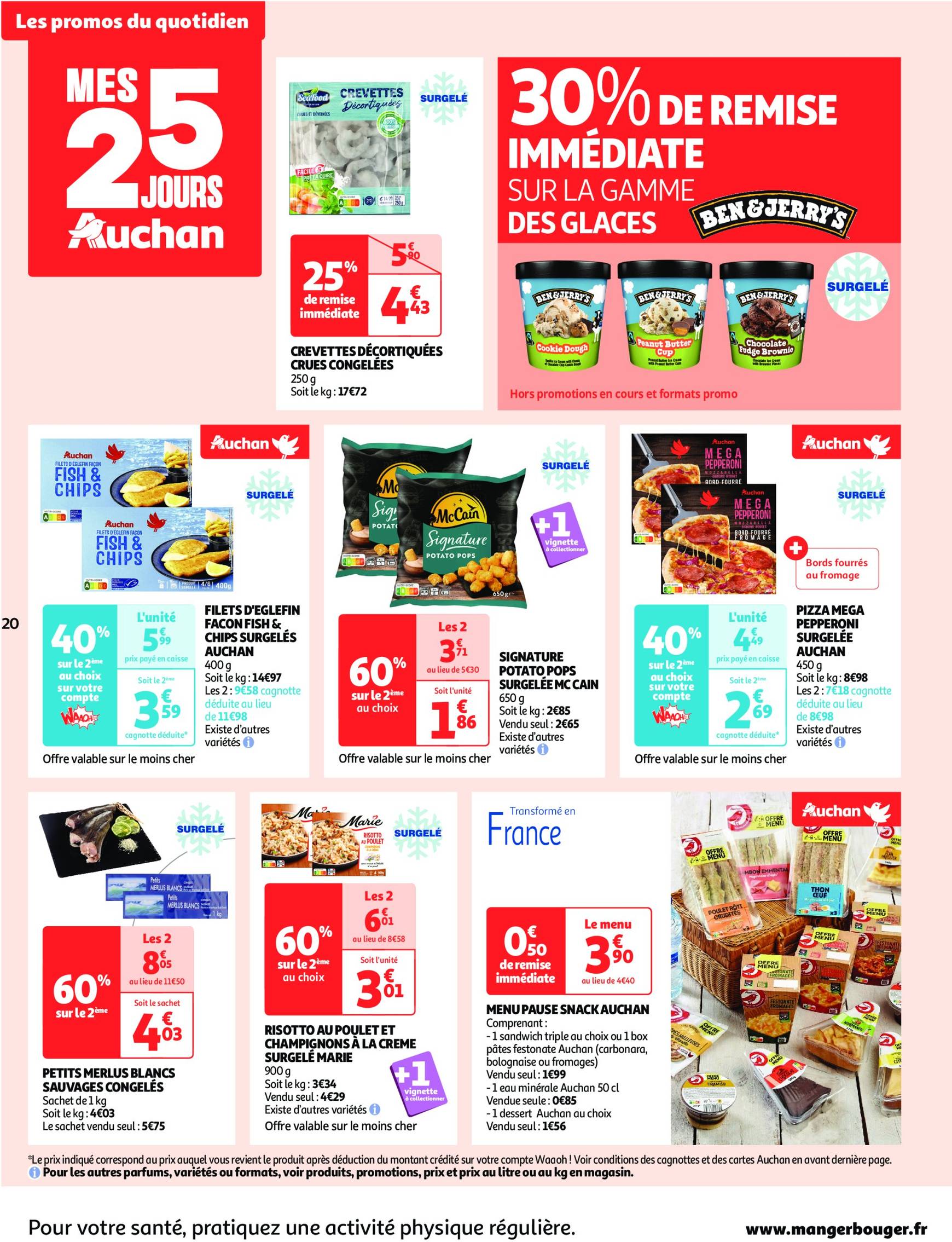 auchan - Auchan supermarché - Mes 25 jours Auchan, encore des promos dans mon super ! folder geldig vanaf 19.11. - 24.11. - page: 20