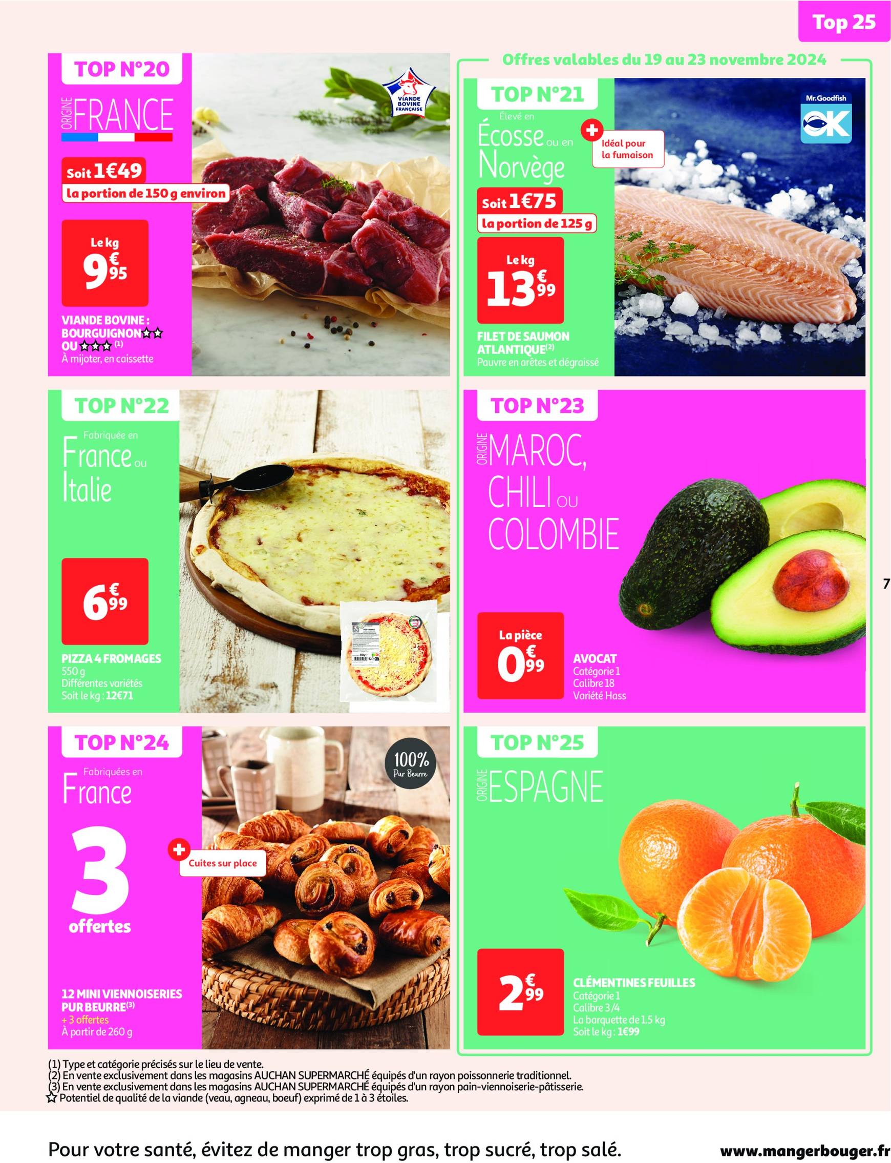 auchan - Auchan supermarché - Mes 25 jours Auchan, encore des promos dans mon super ! folder geldig vanaf 19.11. - 24.11. - page: 7