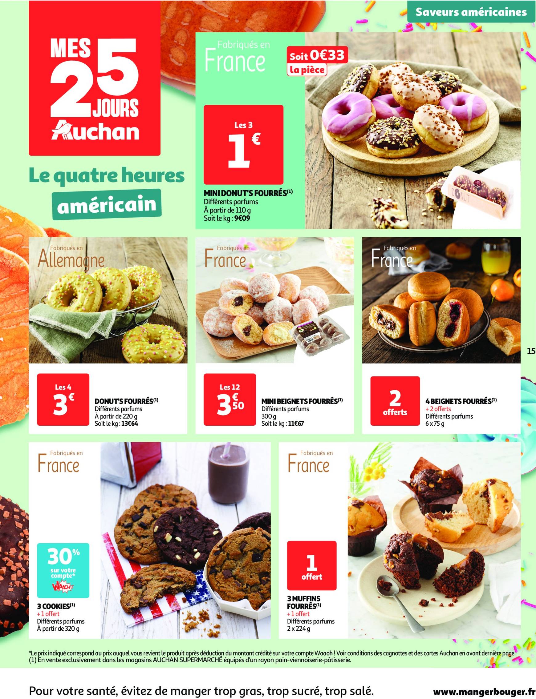 auchan - Auchan supermarché - Mes 25 jours Auchan, encore des promos dans mon super ! folder geldig vanaf 19.11. - 24.11. - page: 15