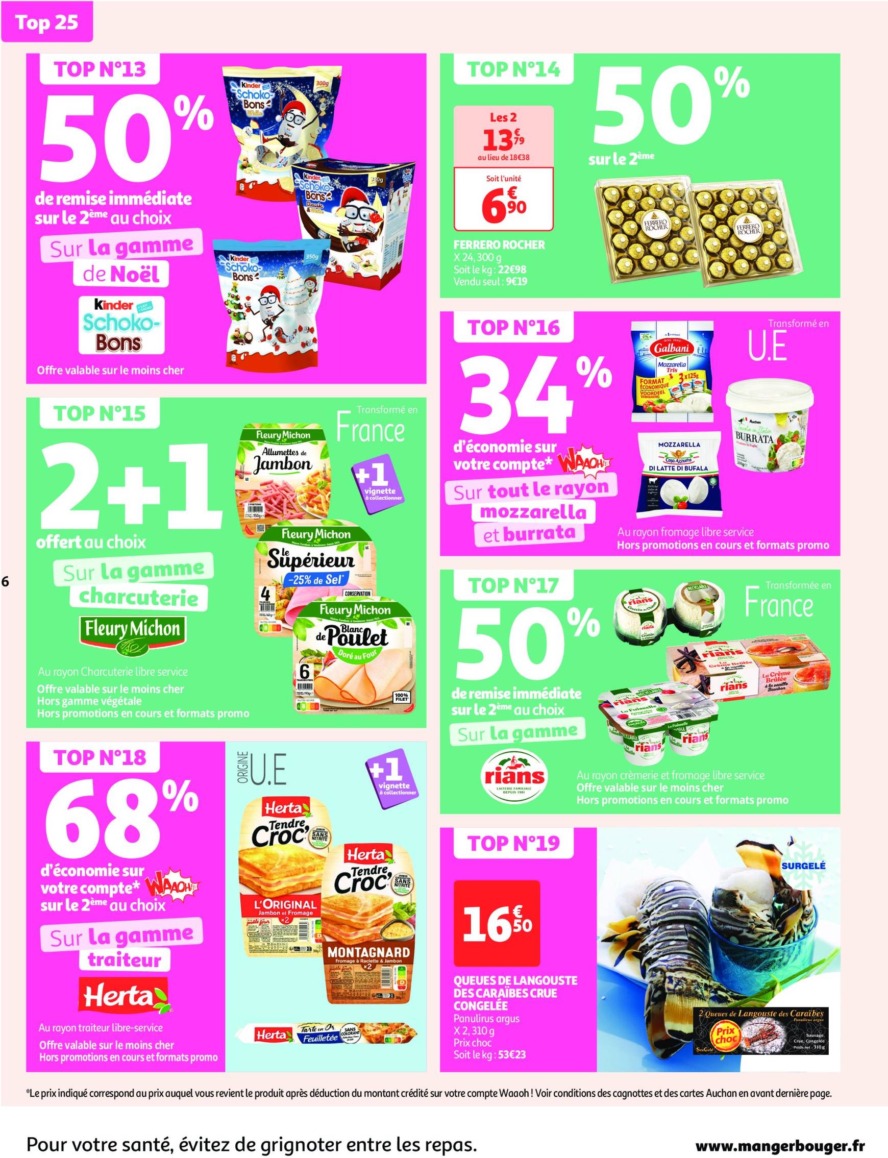 auchan - Auchan supermarché - Mes 25 jours Auchan, encore des promos dans mon super ! folder geldig vanaf 19.11. - 24.11. - page: 6