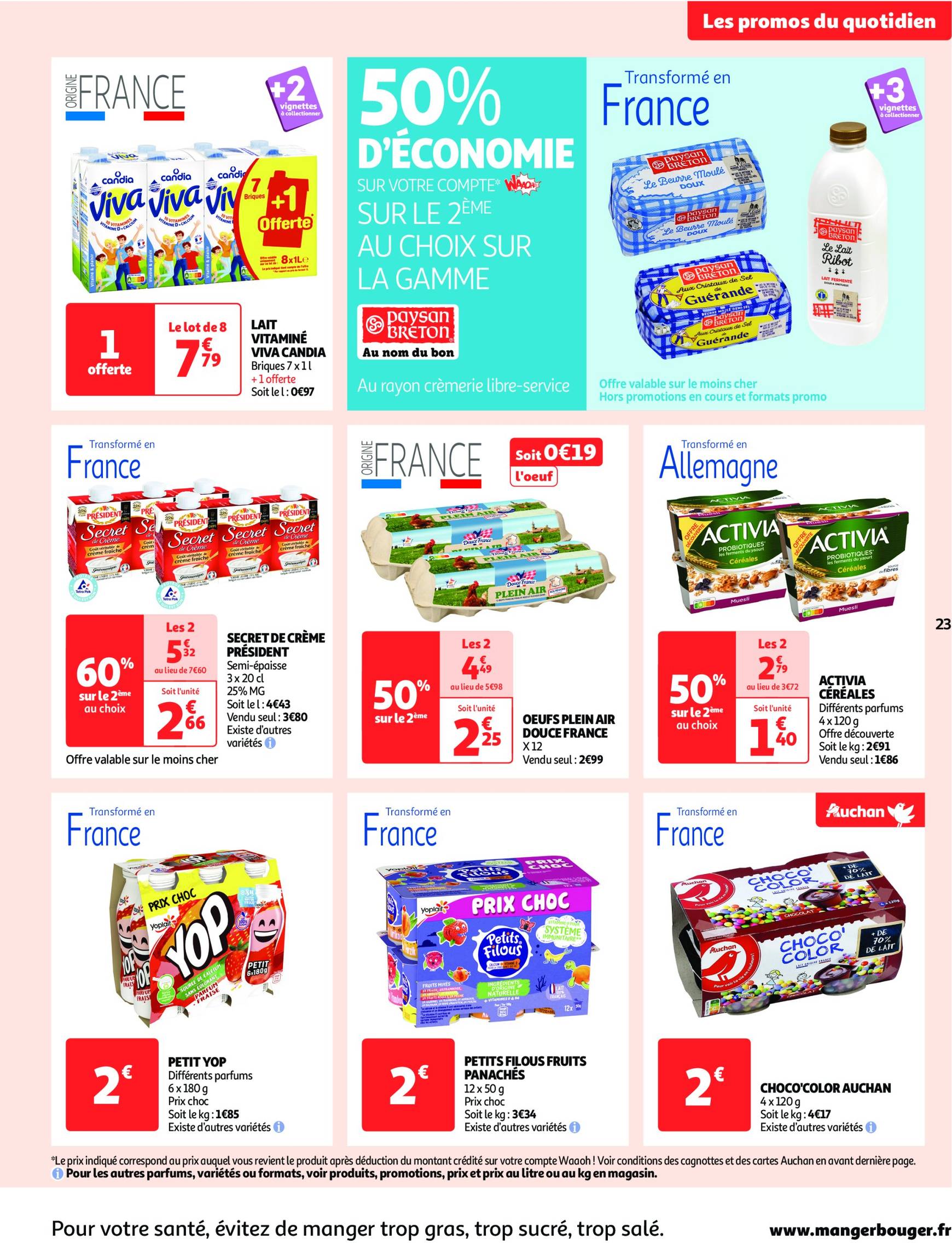 auchan - Auchan supermarché - Mes 25 jours Auchan, encore des promos dans mon super ! folder geldig vanaf 19.11. - 24.11. - page: 23