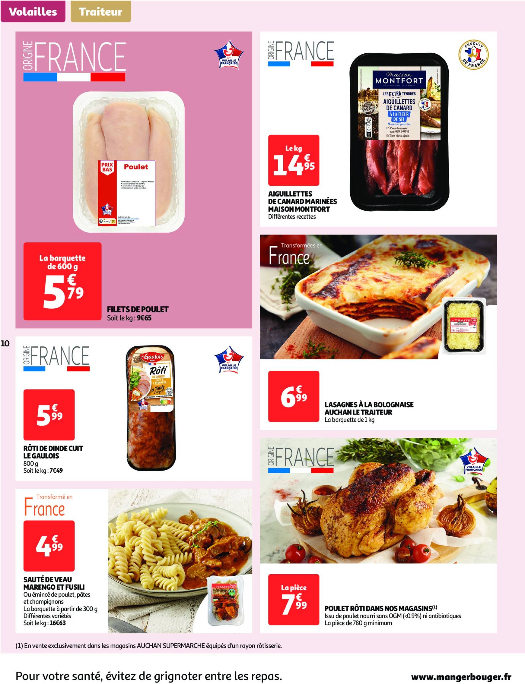 auchan - Auchan supermarché - Mes 25 jours Auchan, encore des promos dans mon super ! folder geldig vanaf 19.11. - 24.11. - page: 10