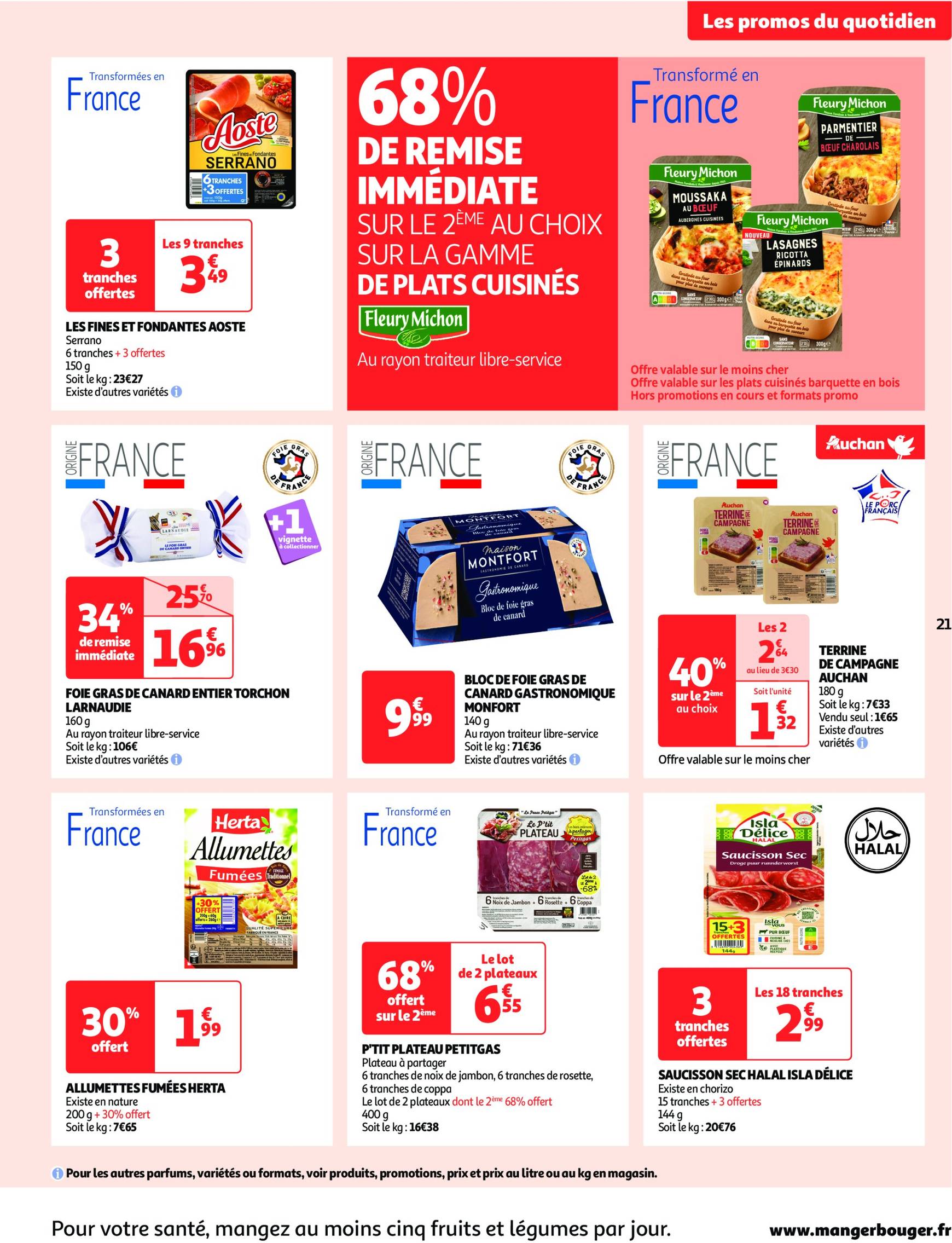 auchan - Auchan supermarché - Mes 25 jours Auchan, encore des promos dans mon super ! folder geldig vanaf 19.11. - 24.11. - page: 21