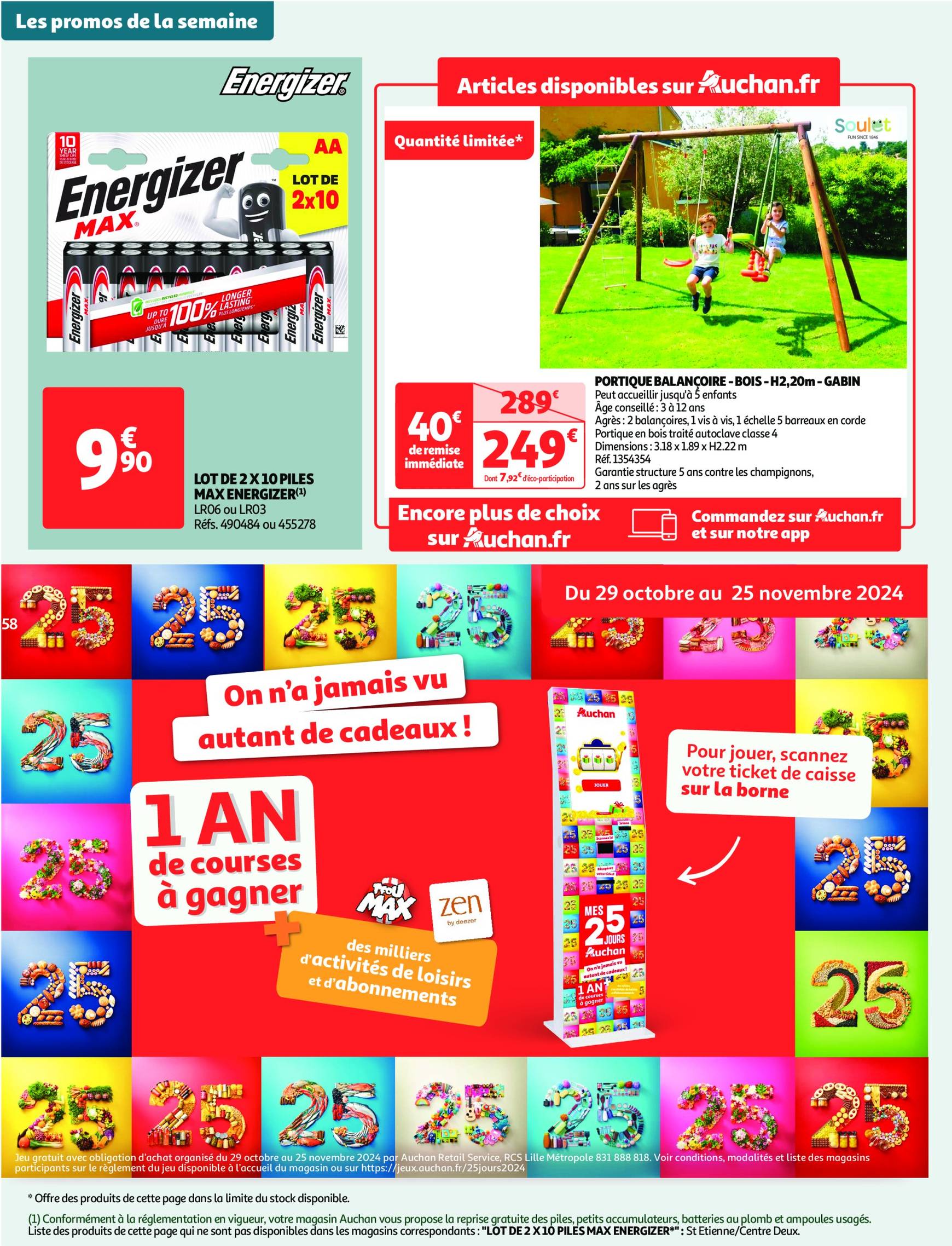 auchan - Auchan - Mes 25 jours Auchan, et encore plus de promos ! folder geldig vanaf 19.11. - 25.11. - page: 58