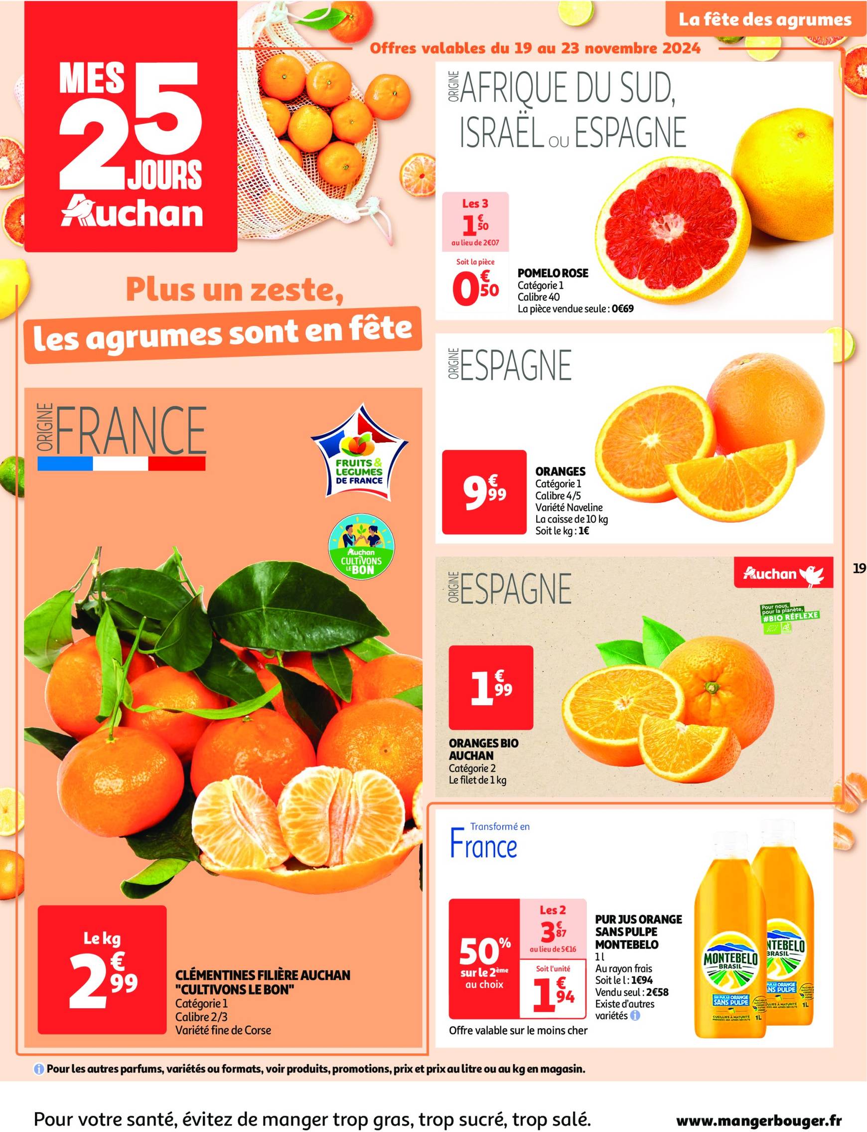 auchan - Auchan - Mes 25 jours Auchan, et encore plus de promos ! folder geldig vanaf 19.11. - 25.11. - page: 19