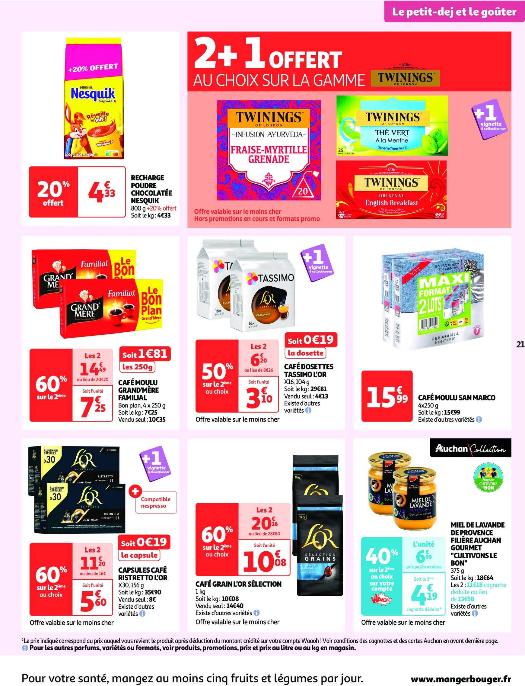 auchan - Auchan - Mes 25 jours Auchan, et encore plus de promos ! folder geldig vanaf 19.11. - 25.11. - page: 21