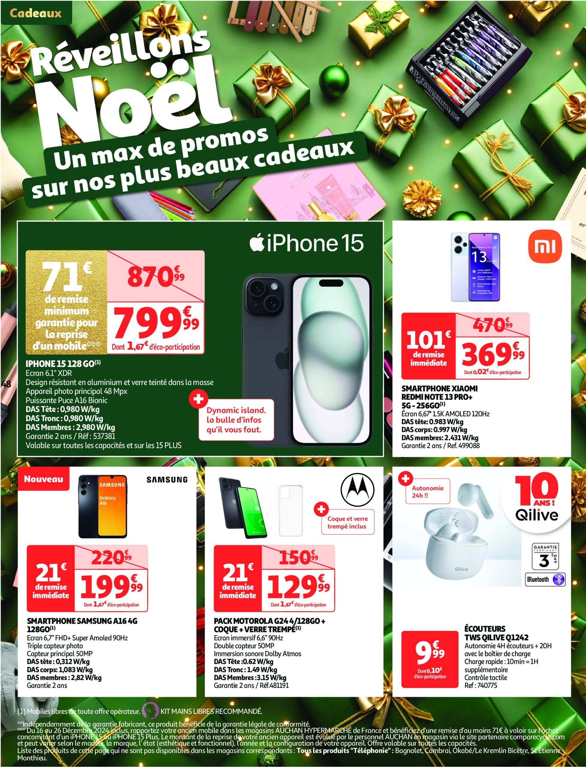 auchan - Auchan - Fêtons Noël folder geldig vanaf 17/12 - 24/12 - page: 48