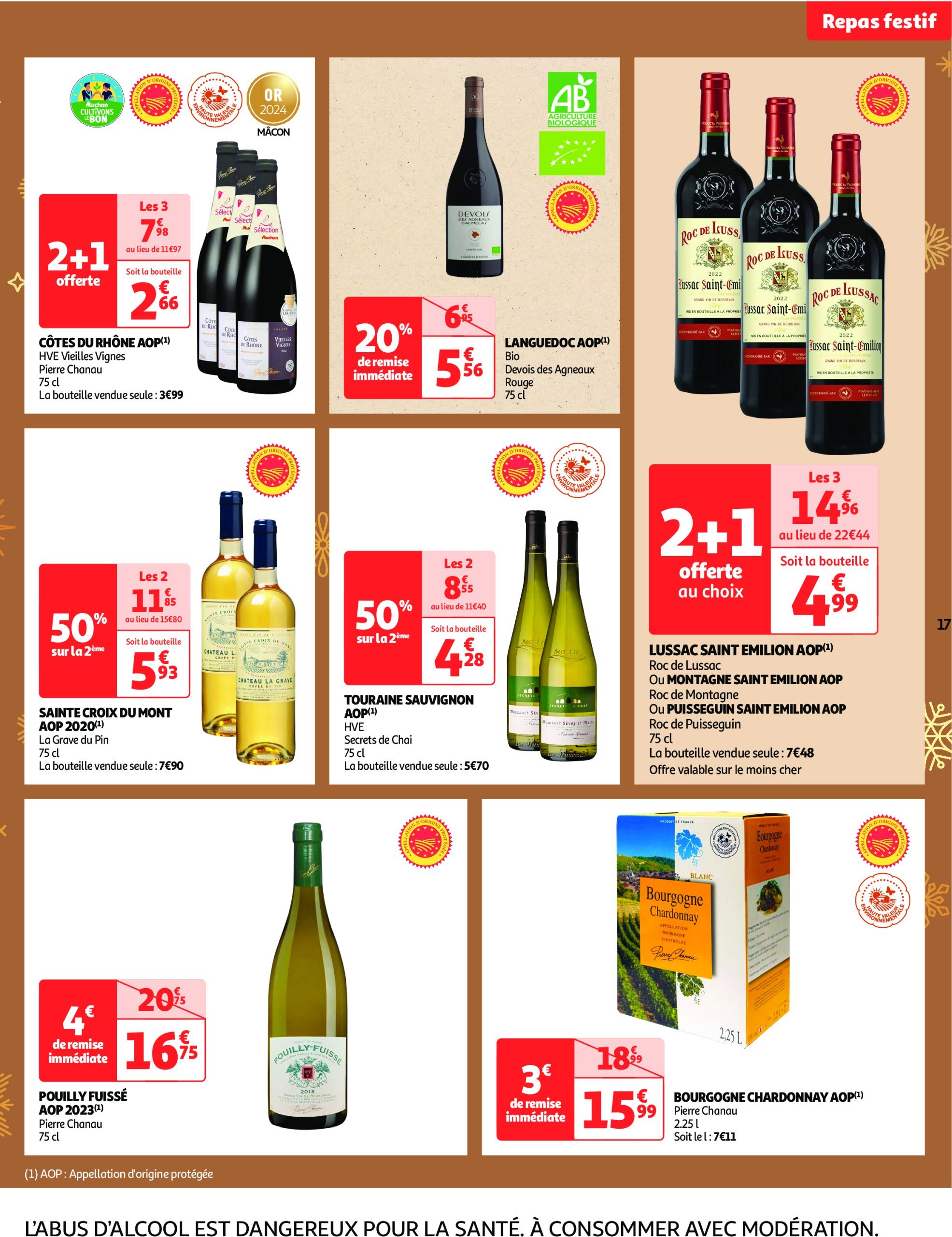 auchan - Auchan - Fêtons Noël folder geldig vanaf 17/12 - 24/12 - page: 17