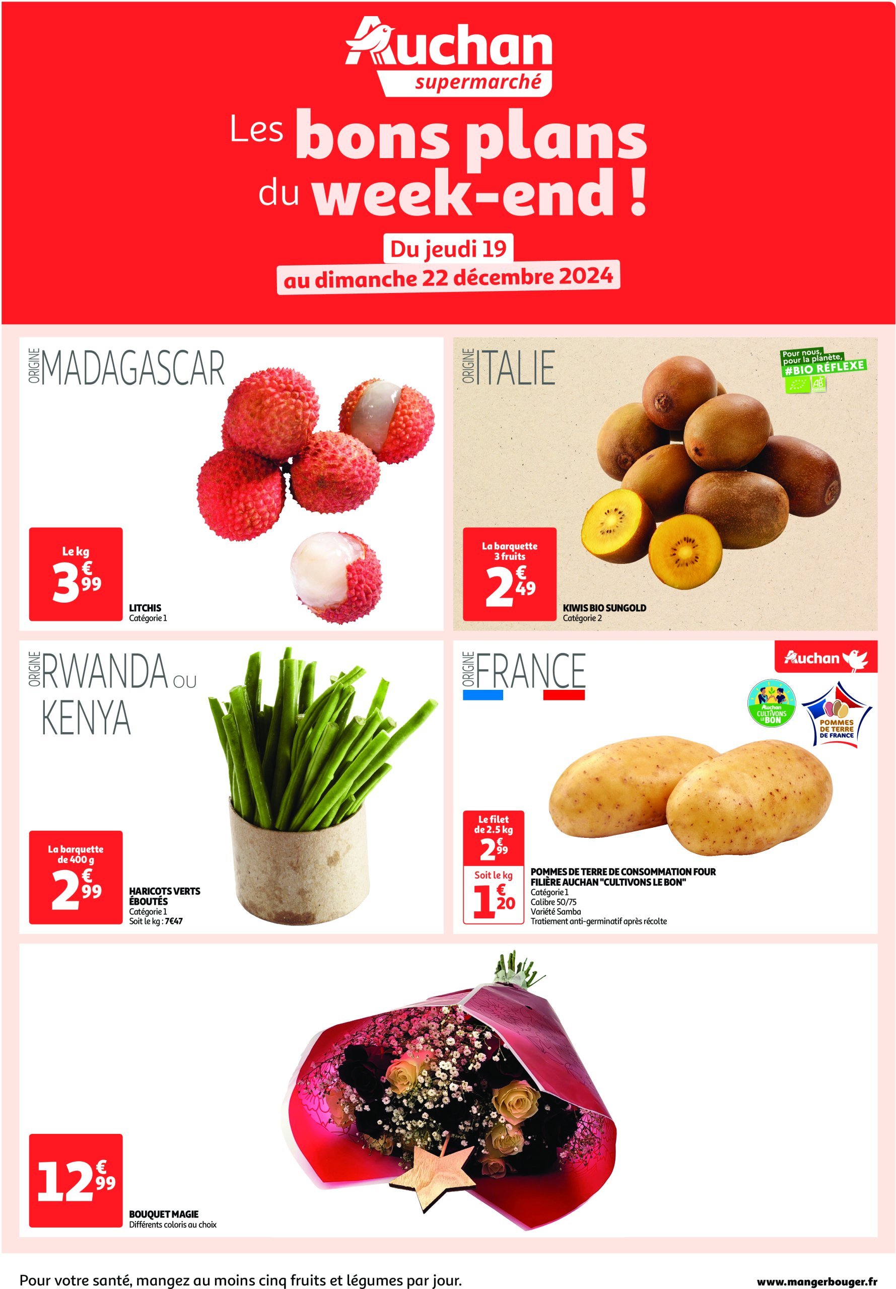 auchan - Auchan supermarché - Les bons plans du week-end dans votre super ! folder geldig vanaf 19/12 - 22/12