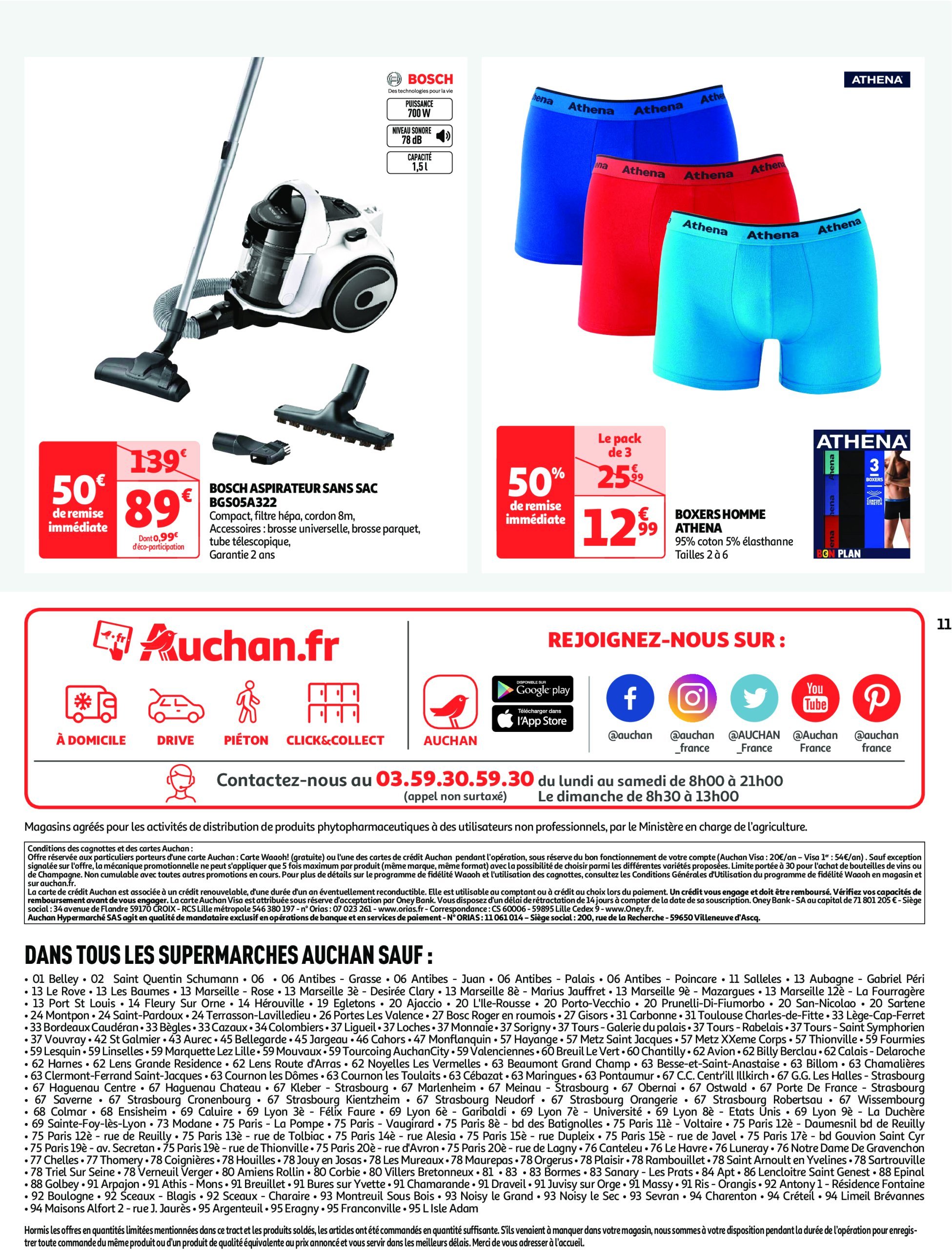 auchan - Auchan supermarché - Cap sur le blanc, changez de décor à prix mini dans votre super folder geldig vanaf 26/12 - 07/01 - page: 11