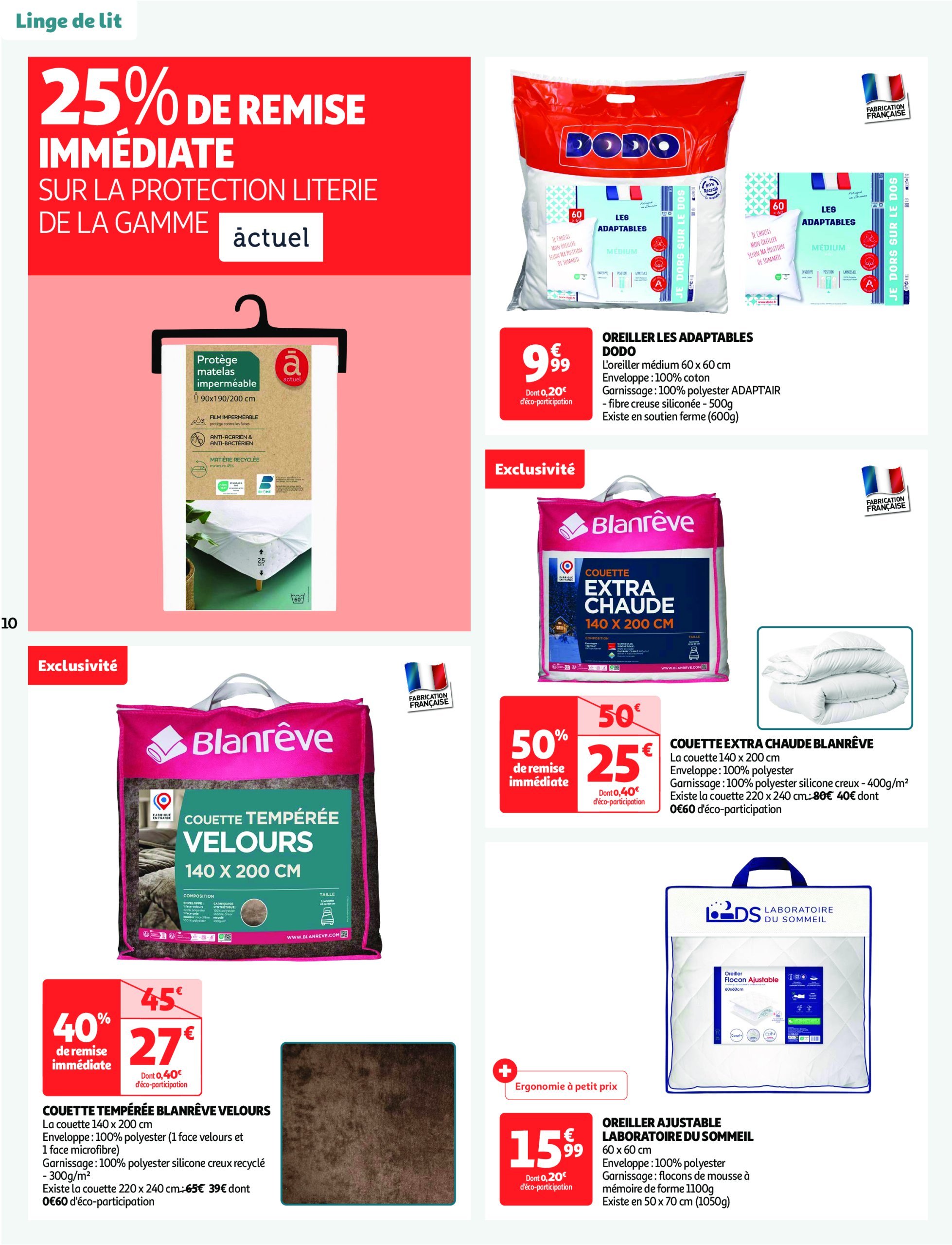 auchan - Auchan supermarché - Cap sur le blanc, changez de décor à prix mini dans votre super folder geldig vanaf 26/12 - 07/01 - page: 10