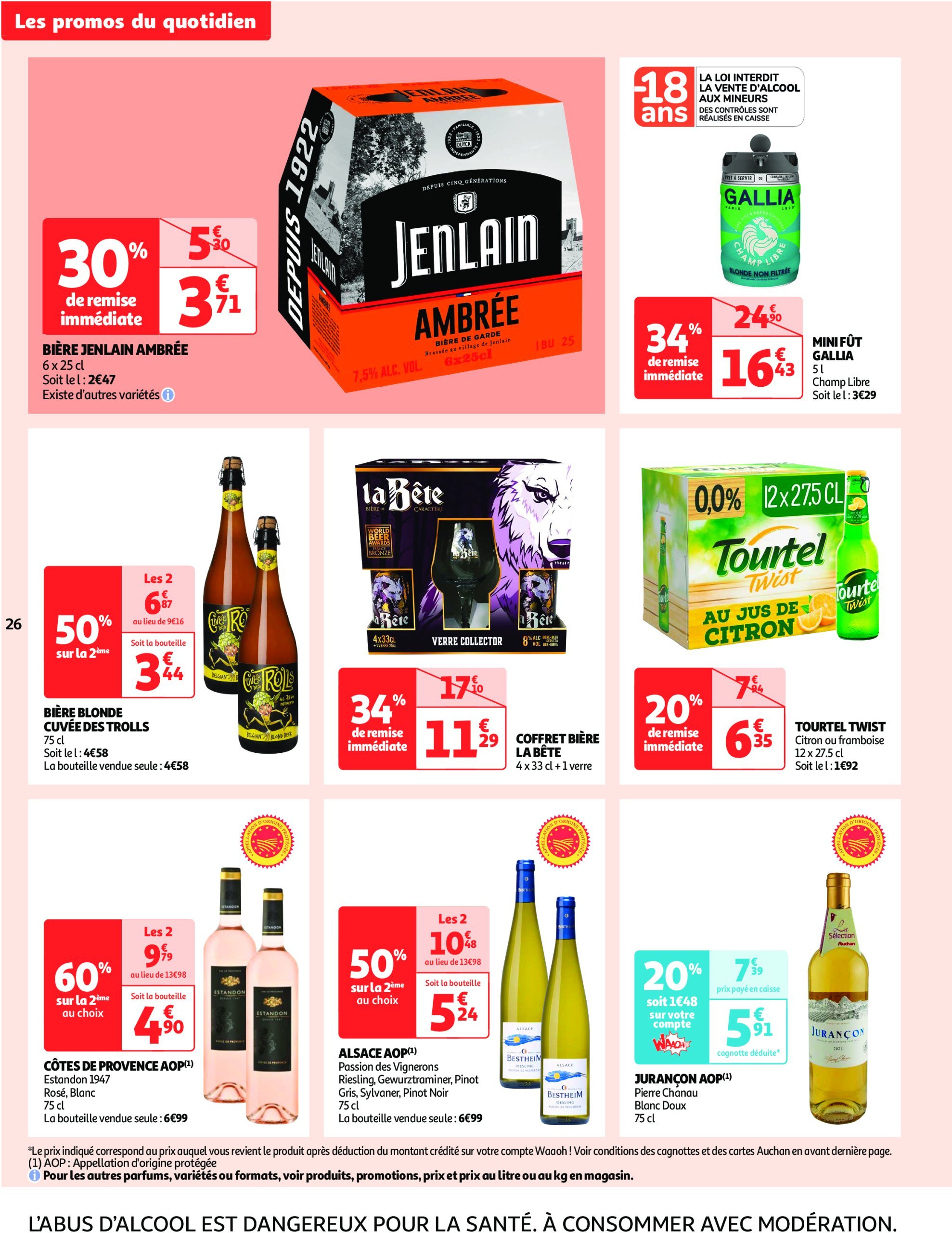 auchan - Auchan supermarché - Cette semaine plus de 1000 offres en magasin dans votre super folder geldig vanaf 26/12 - 31/12 - page: 26