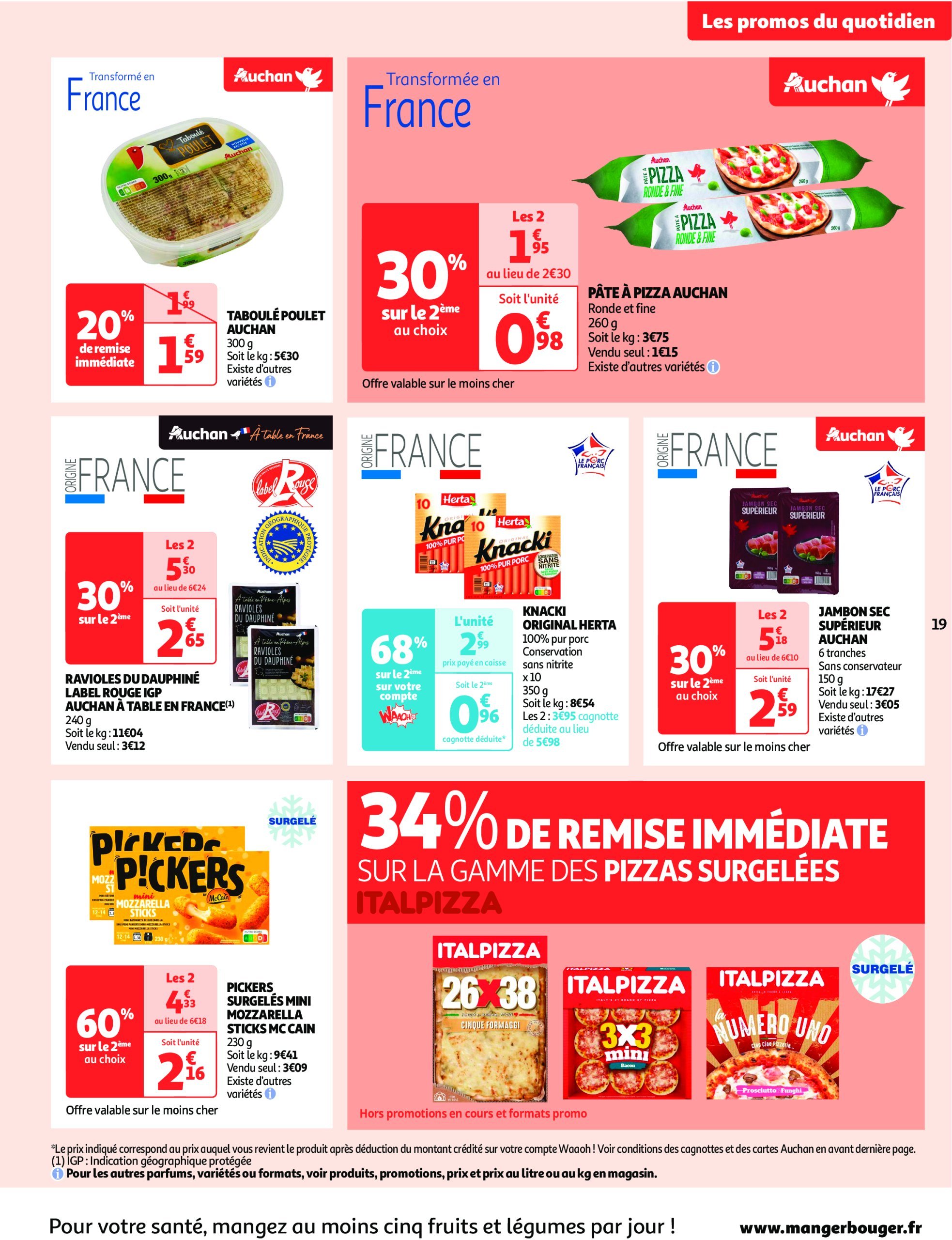 auchan - Auchan supermarché - Cette semaine plus de 1000 offres en magasin dans votre super folder geldig vanaf 26/12 - 31/12 - page: 19