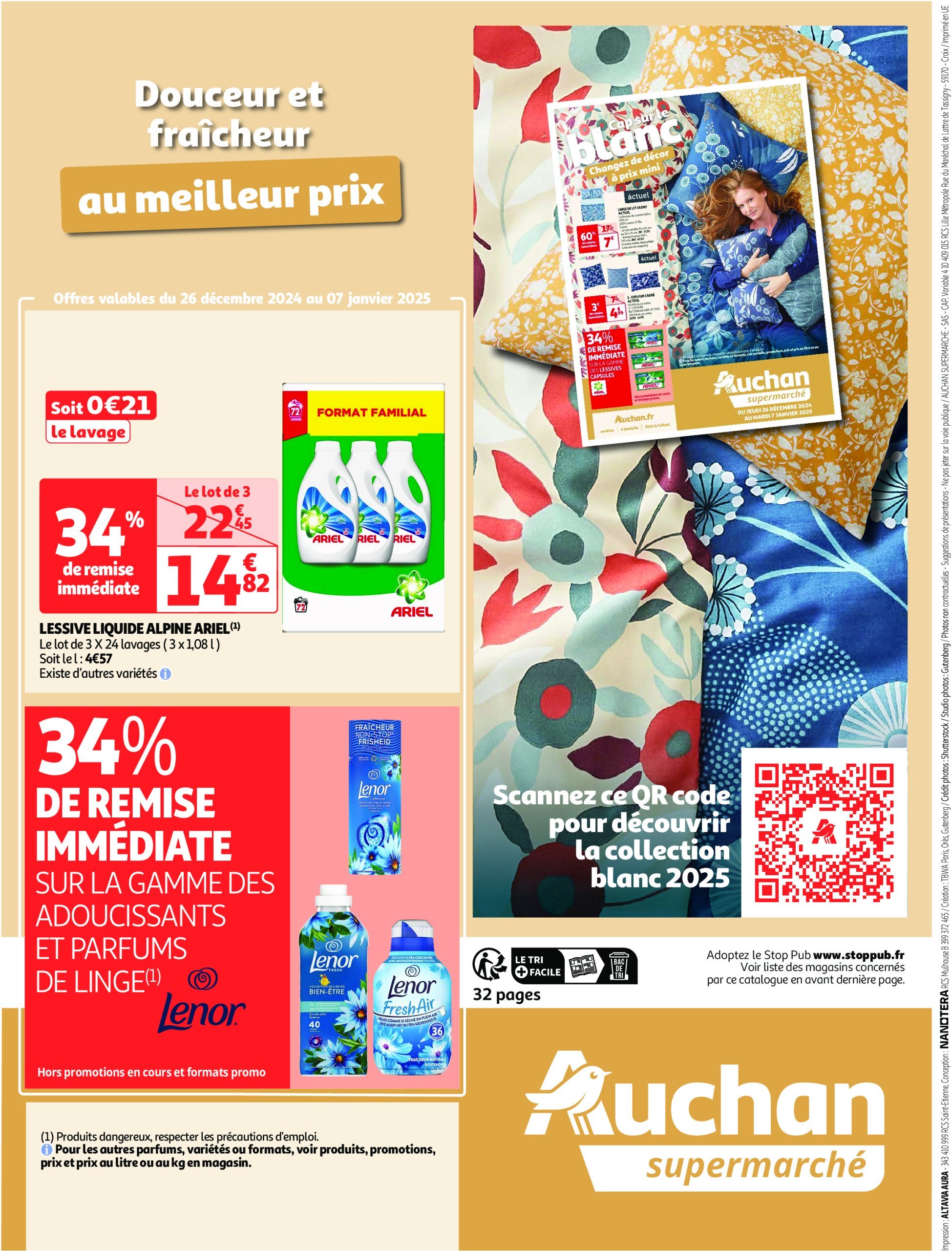 auchan - Auchan supermarché - Cette semaine plus de 1000 offres en magasin dans votre super folder geldig vanaf 26/12 - 31/12 - page: 32