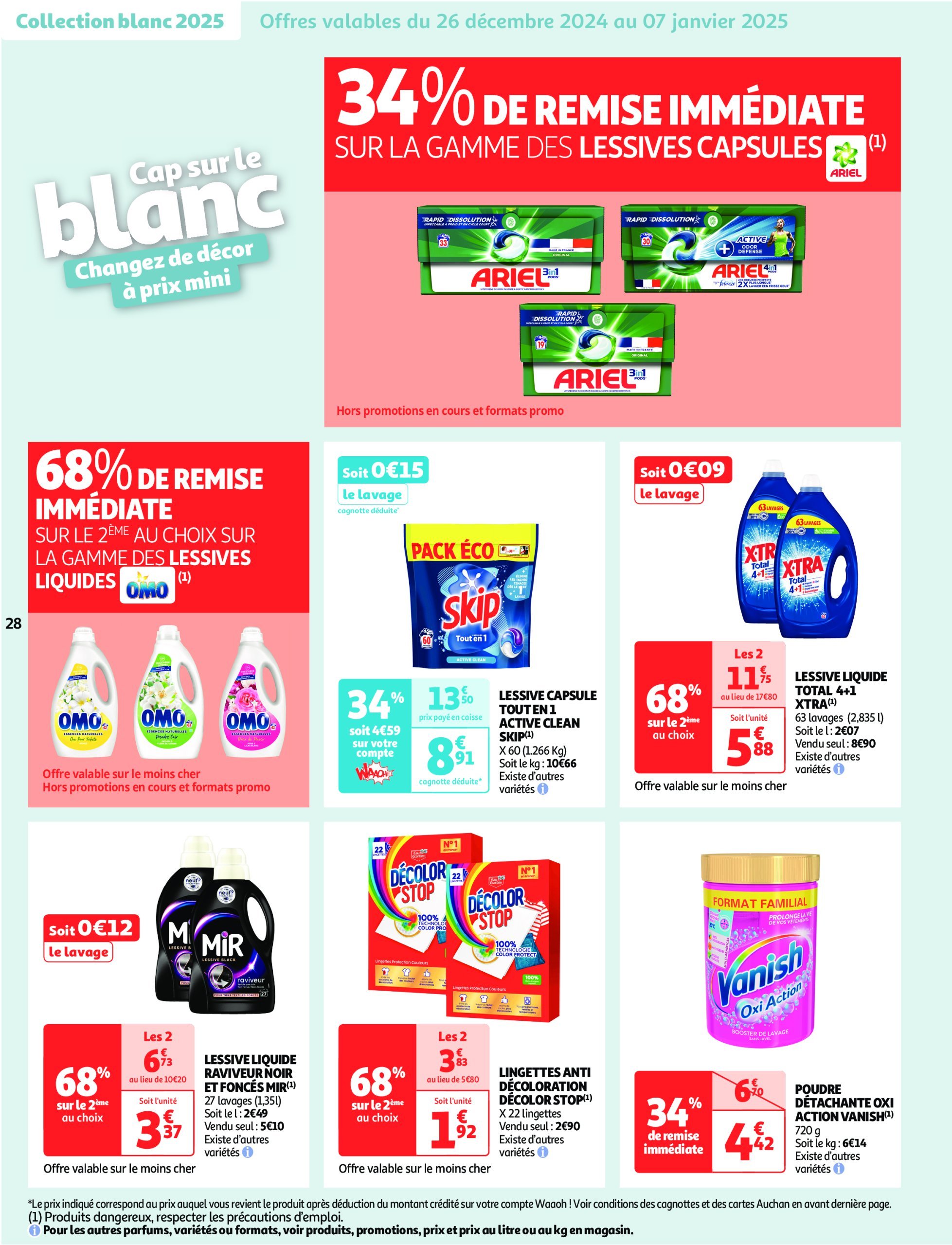 auchan - Auchan supermarché - Cette semaine plus de 1000 offres en magasin dans votre super folder geldig vanaf 26/12 - 31/12 - page: 28