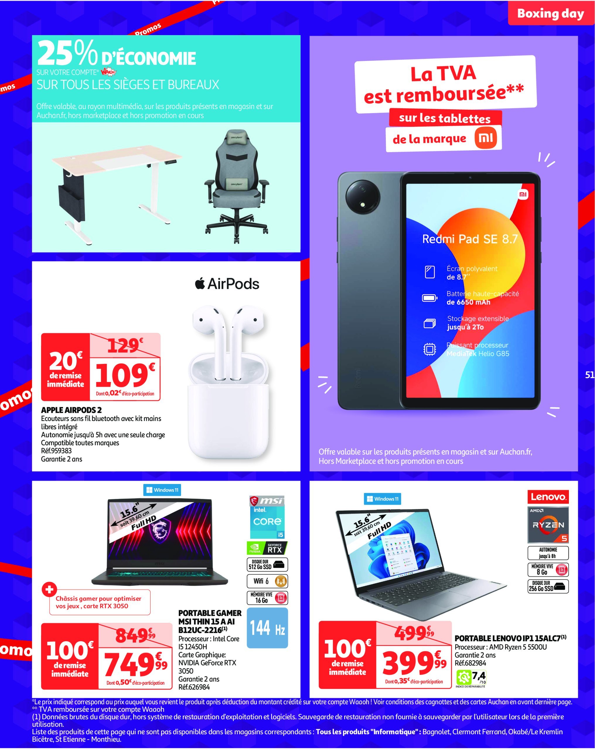 auchan - Auchan - Cette semaine plus de 3000 offres en magasin folder geldig vanaf 26/12 - 31/12 - page: 52