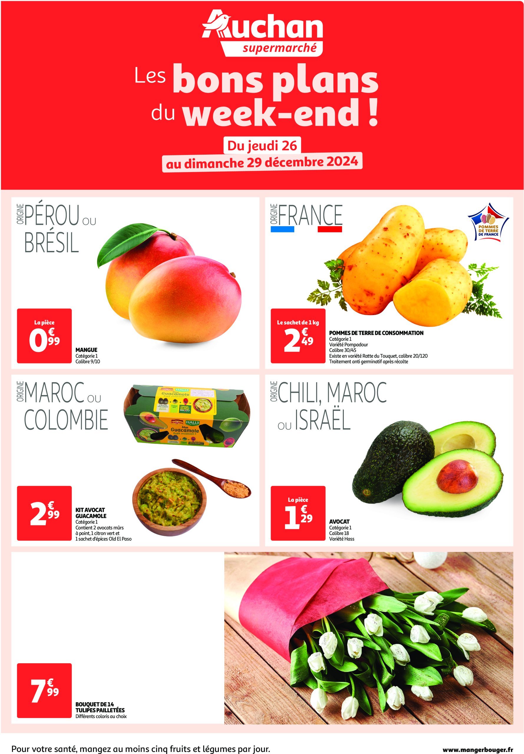 auchan - Auchan supermarché - Les bons plans du week-end dans votre super ! folder geldig vanaf 26/12 - 29/12