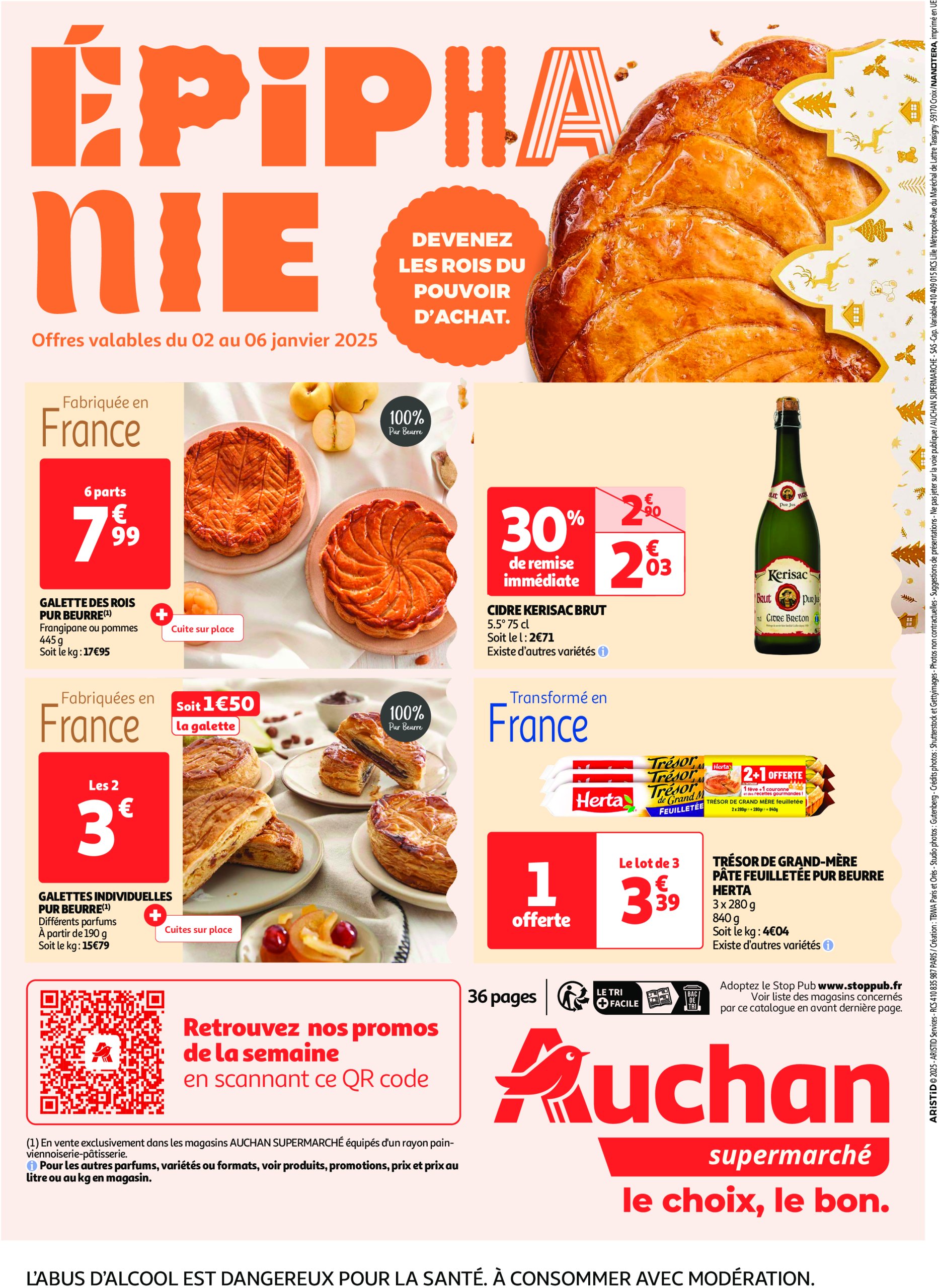 auchan - Auchan Supermarché - Spécial XXL folder geldig vanaf 02/01 - 11/01 - page: 36