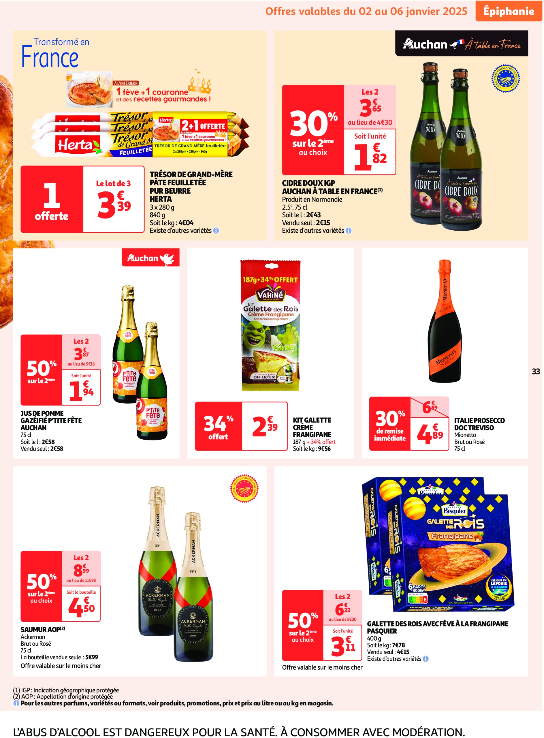 auchan - Auchan Supermarché - Spécial XXL folder geldig vanaf 02/01 - 11/01 - page: 33