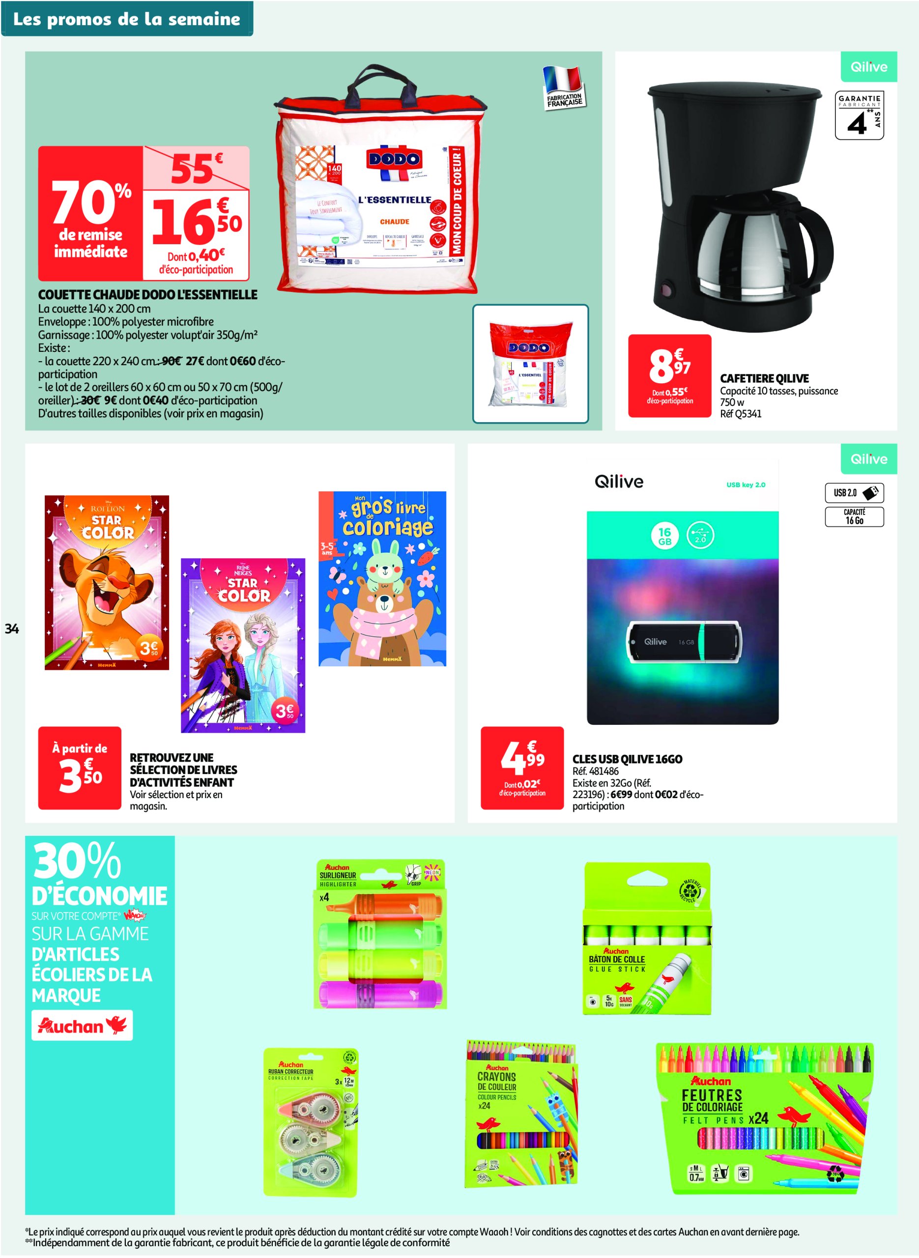 auchan - Auchan Supermarché - Spécial XXL folder geldig vanaf 02/01 - 11/01 - page: 34