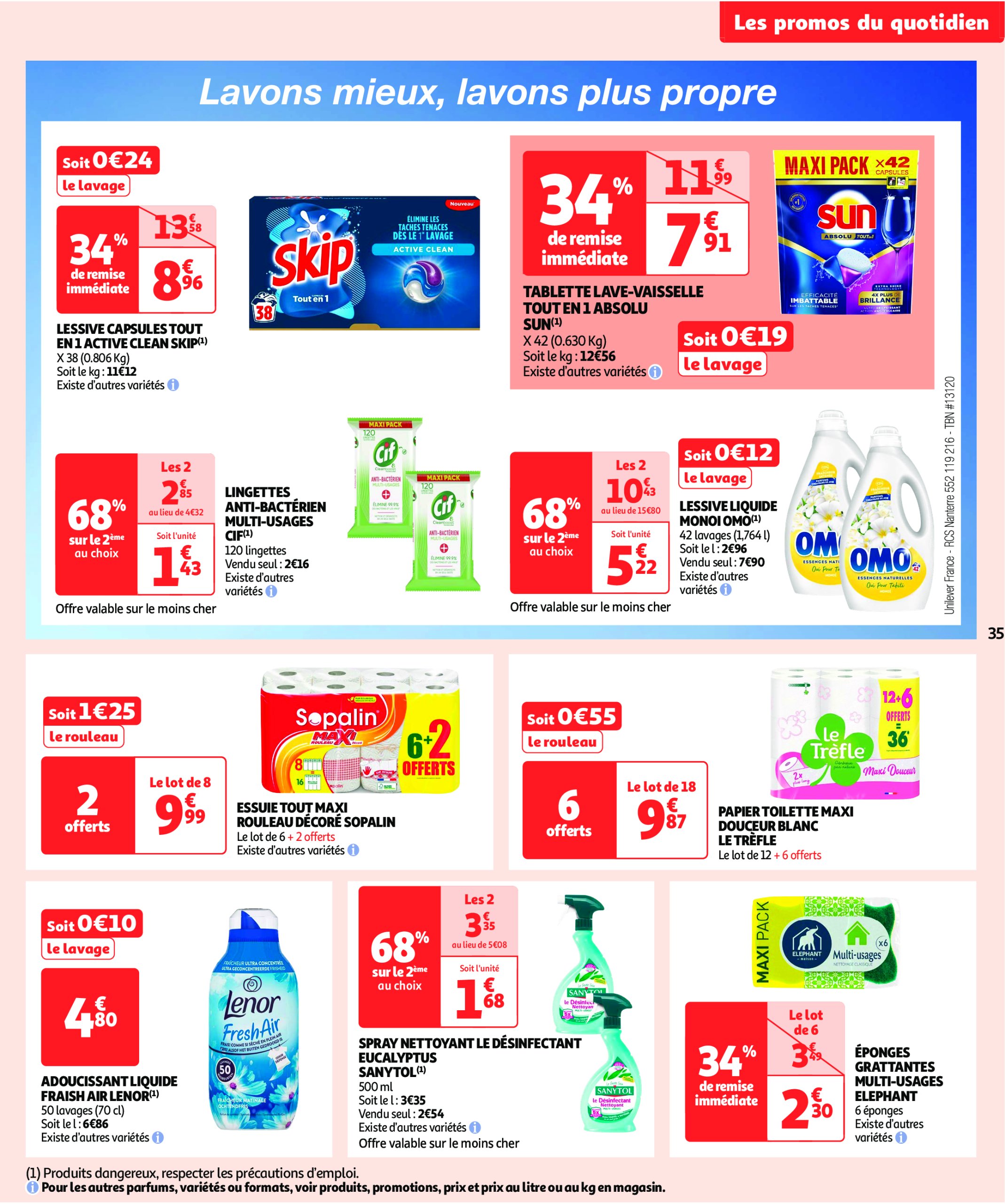 auchan - Auchan - Des prix bas dès les premiers pas folder geldig vanaf 07/01 - 19/01 - page: 35