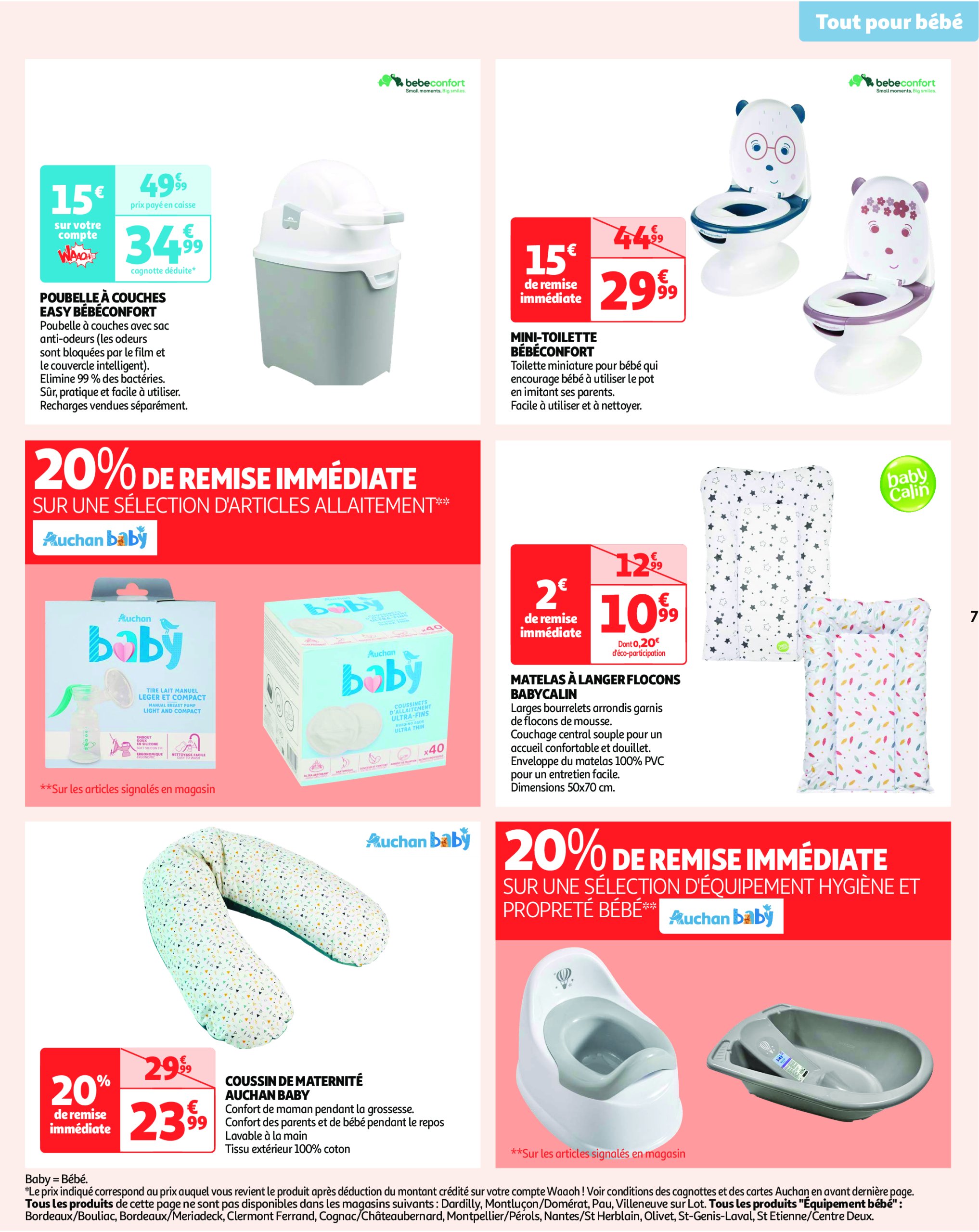 auchan - Auchan - Des prix bas dès les premiers pas folder geldig vanaf 07/01 - 19/01 - page: 7