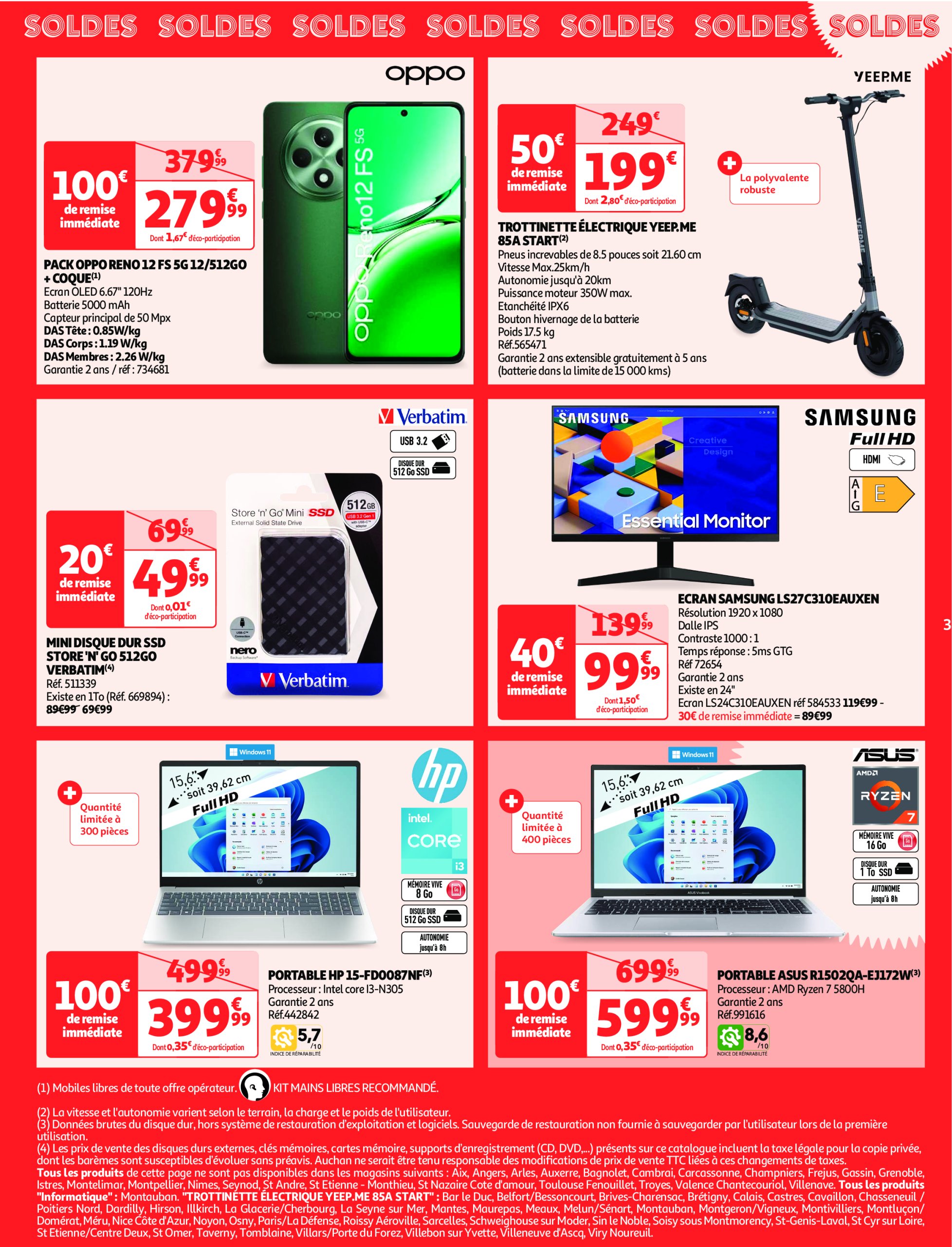 auchan - Auchan - Soldes folder geldig vanaf 08/01 - 04/02 - page: 3