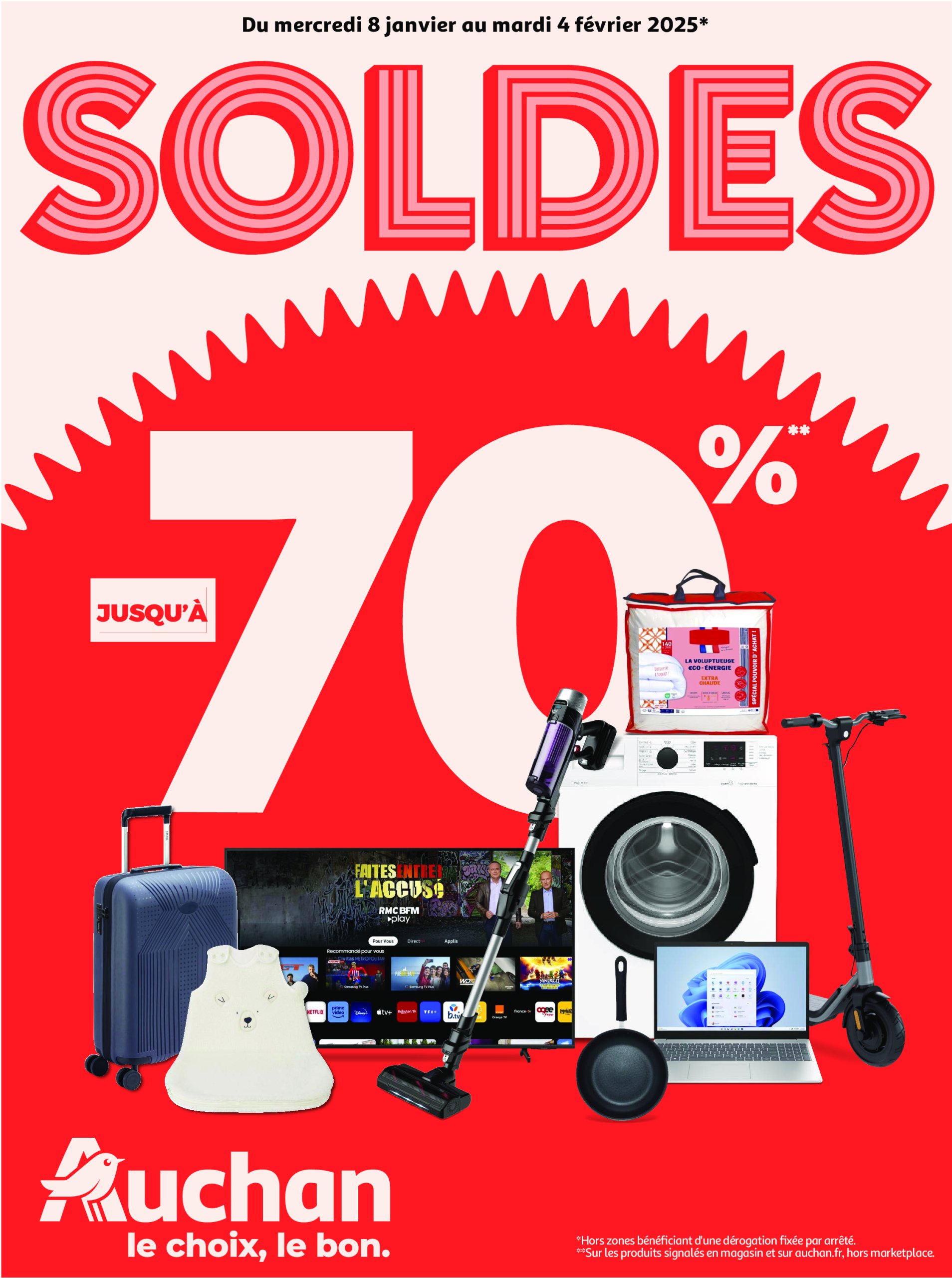 auchan - Auchan - Soldes folder geldig vanaf 08/01 - 04/02