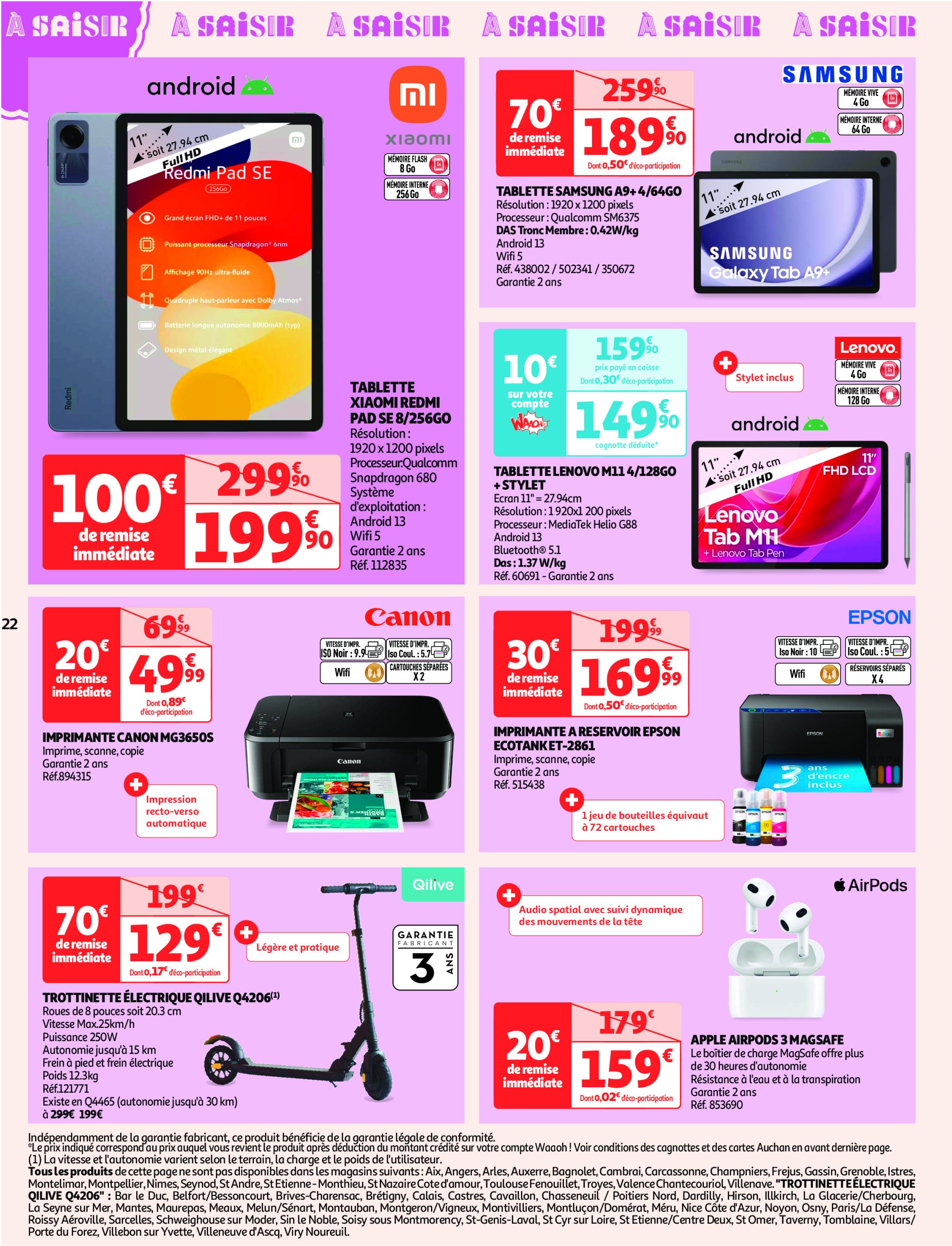 auchan - Auchan - Soldes folder geldig vanaf 08/01 - 04/02 - page: 22