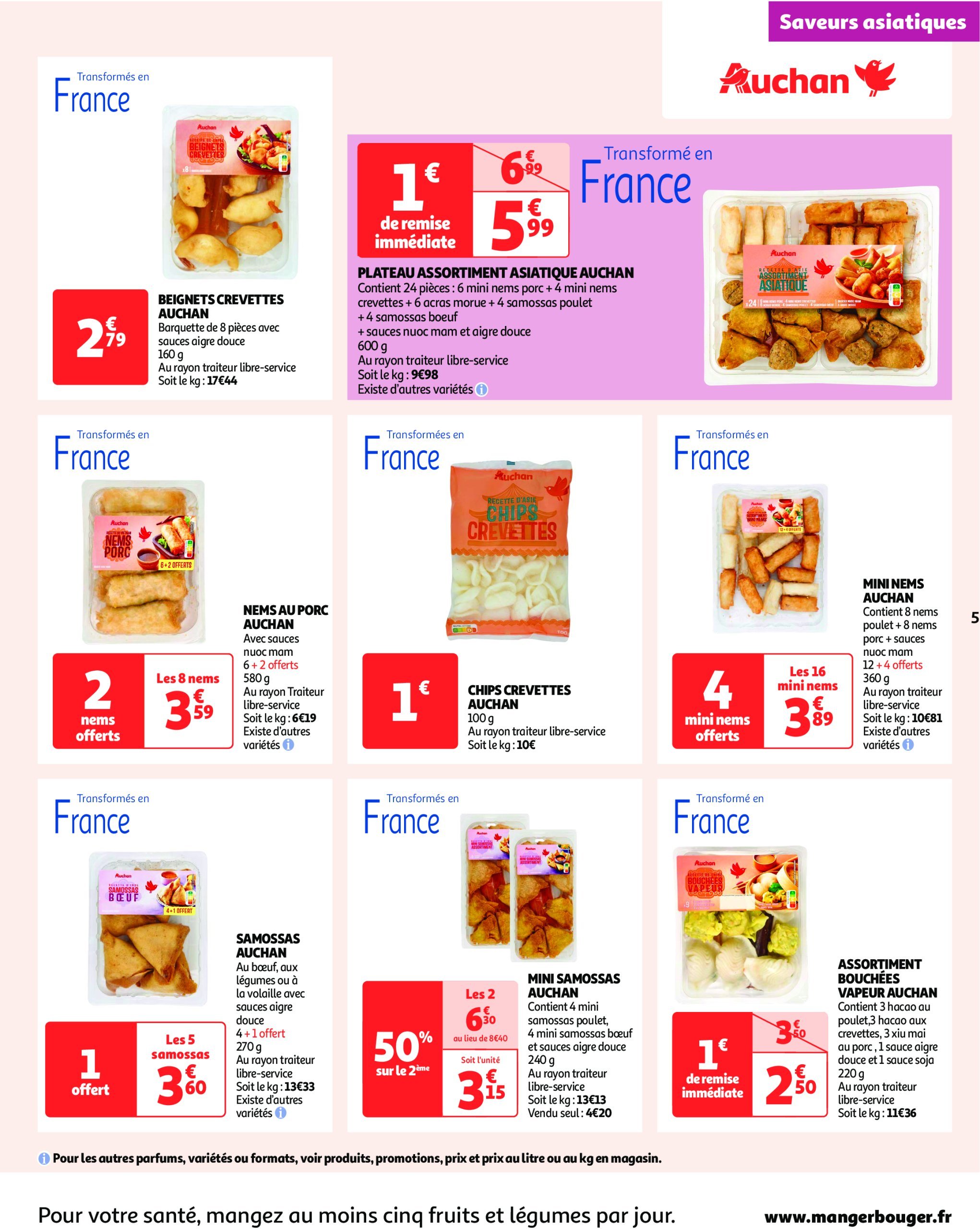 auchan - Auchan - On peut aller très loin avec des prix bas folder geldig vanaf 14/01 - 29/01 - page: 5