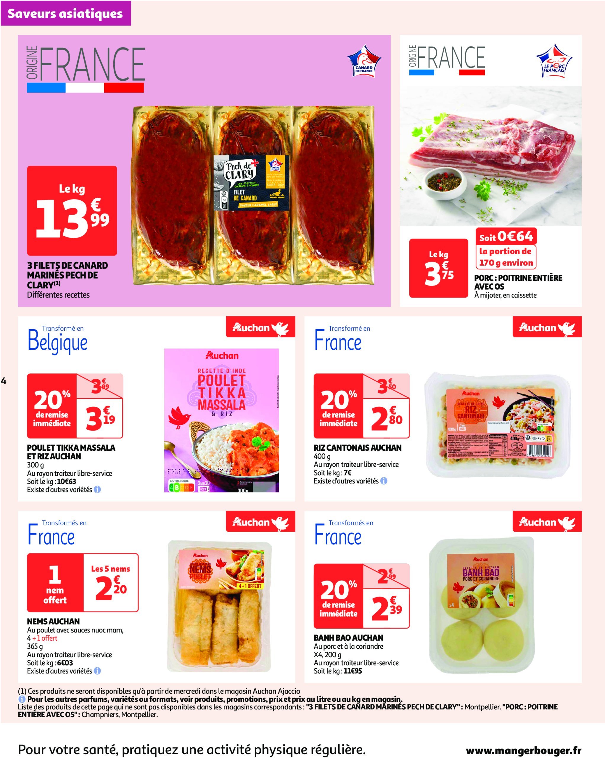 auchan - Auchan - On peut aller très loin avec des prix bas folder geldig vanaf 14/01 - 29/01 - page: 4