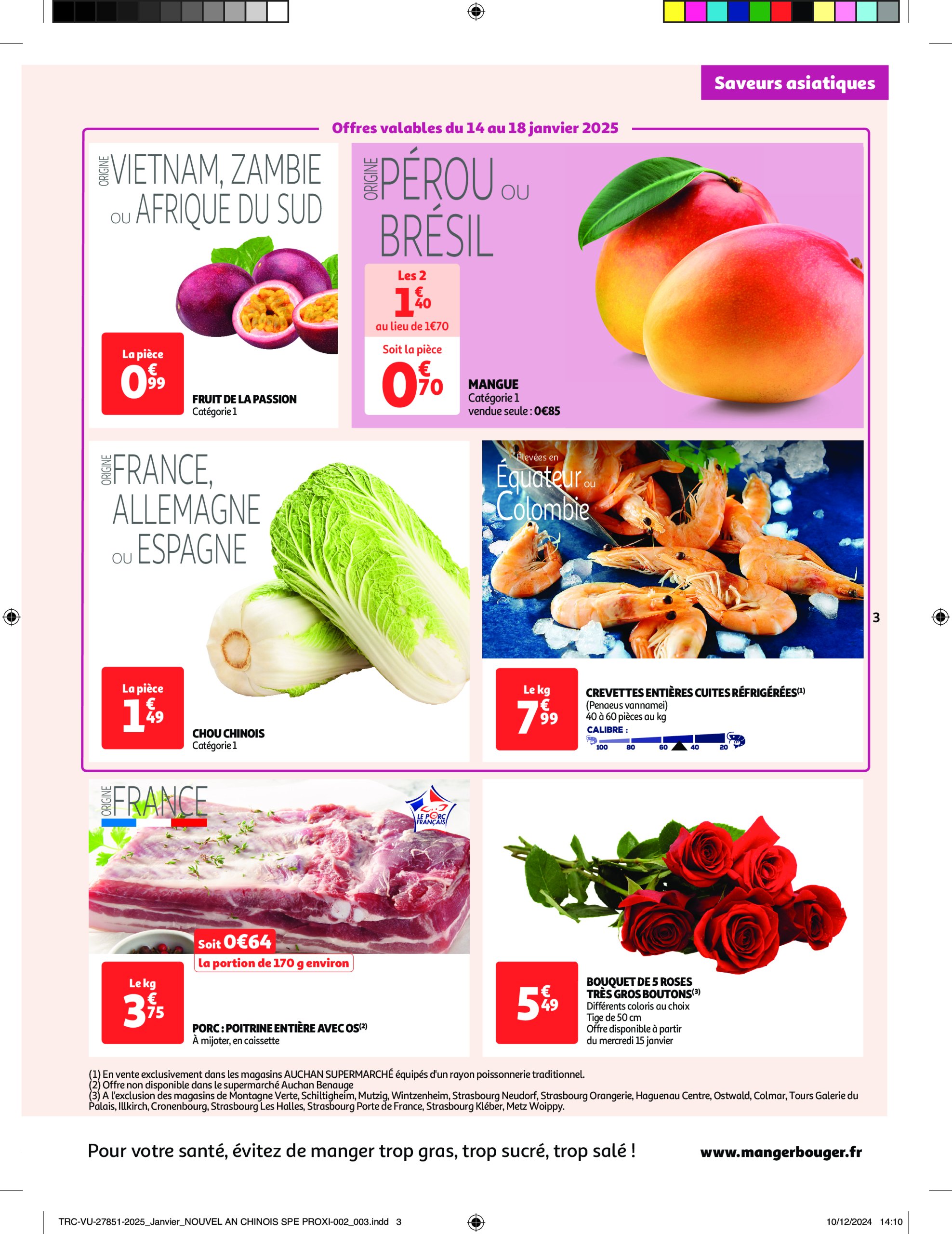 auchan - Auchan supermarché - On peut aller très loin avec des prix bas dans votre super folder geldig vanaf 14/01 - 29/01 - page: 3