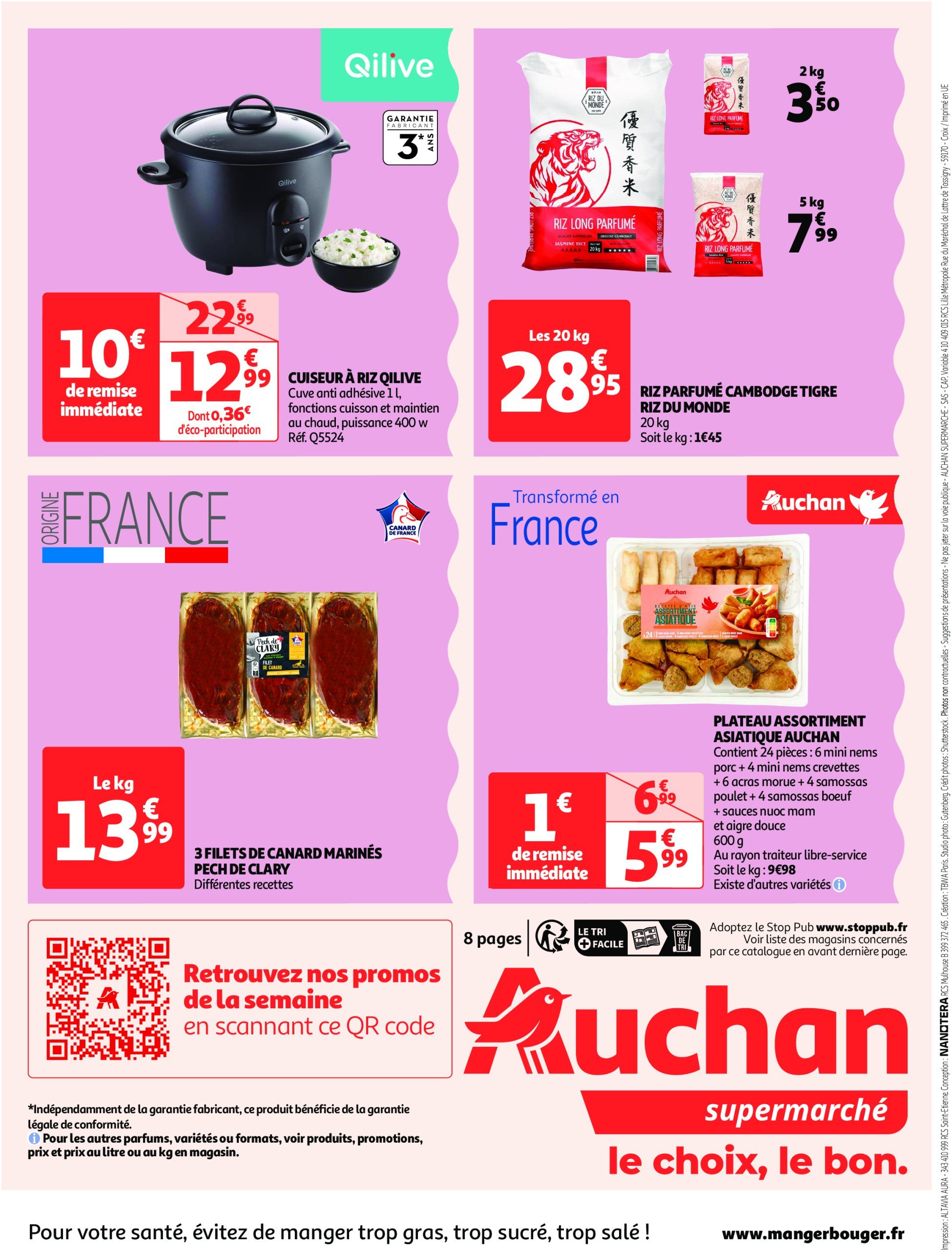 auchan - Auchan supermarché - On peut aller très loin avec des prix bas dans votre super folder geldig vanaf 14/01 - 29/01 - page: 8