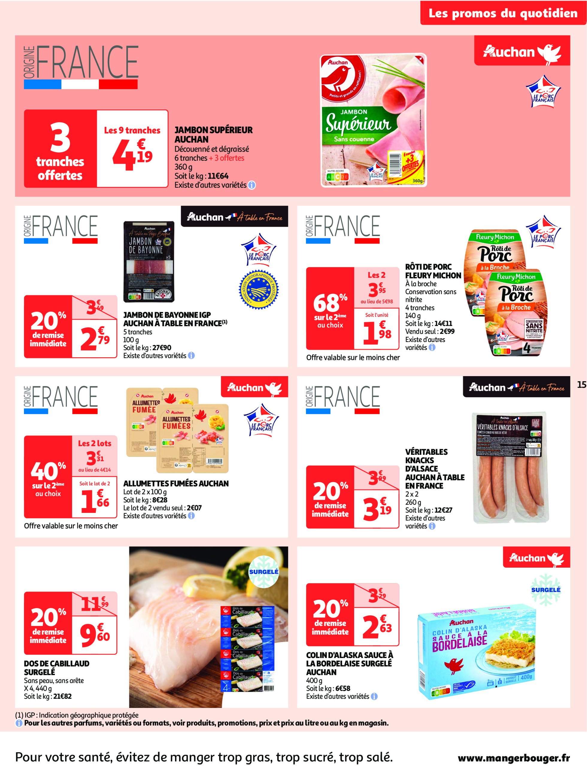 auchan - Auchan supermarché - C'est parti pour une année moins chère sans votre super folder geldig vanaf 14/01 - 25/01 - page: 15