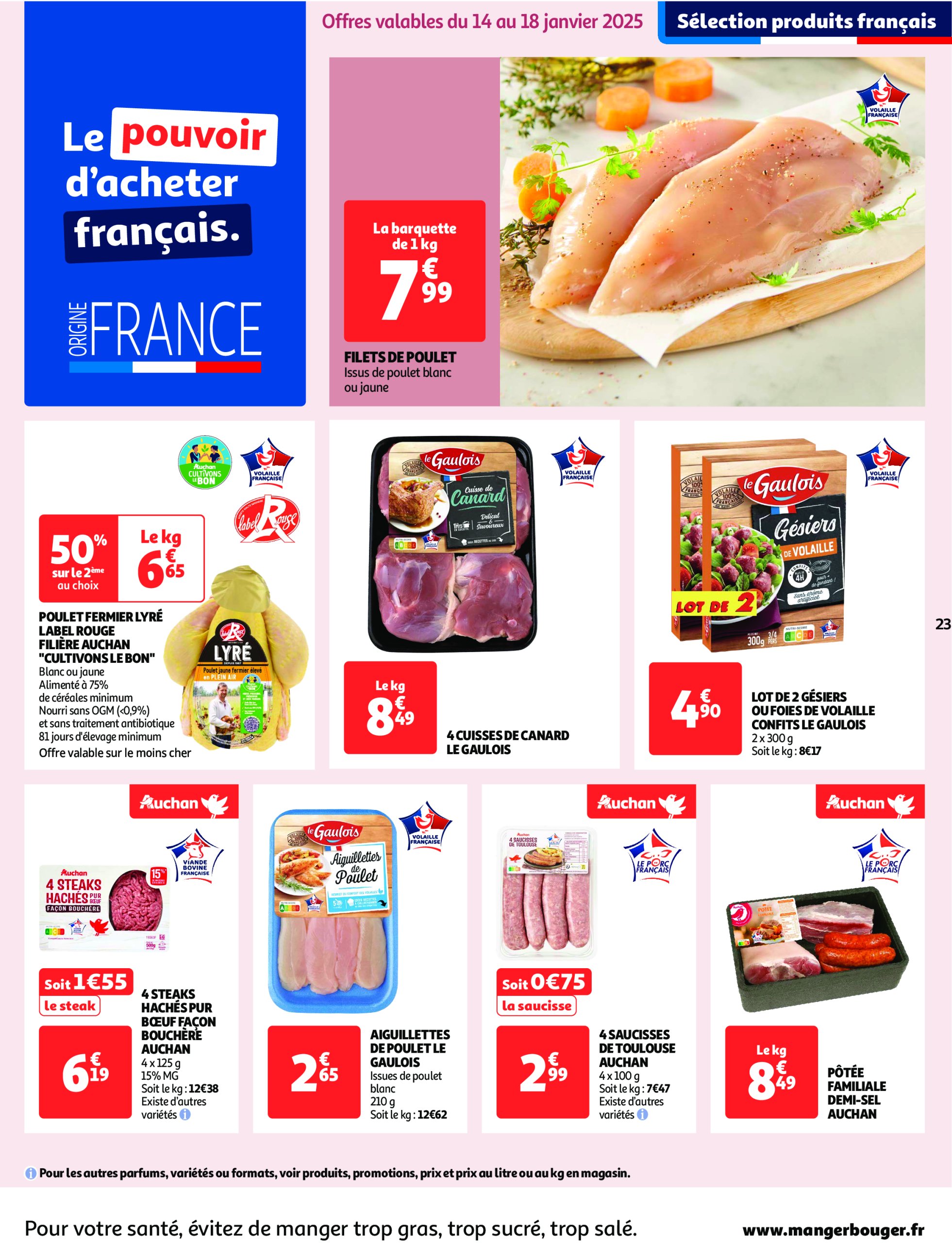 auchan - Auchan - C'est parti pour une année moins chère folder geldig vanaf 14/01 - 26/01 - page: 23