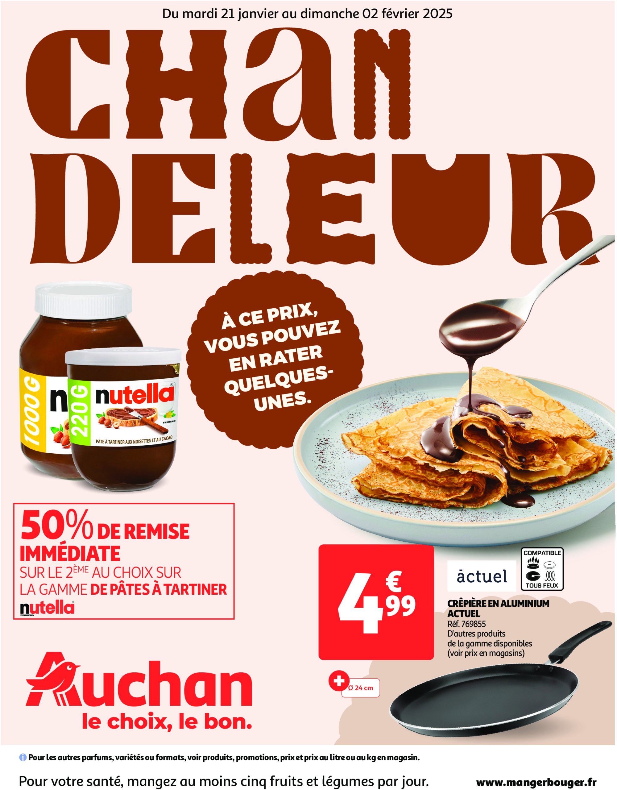 auchan - Auchan - C'est parti pour la chandeleur folder geldig vanaf 21/01 - 02/02 - page: 1