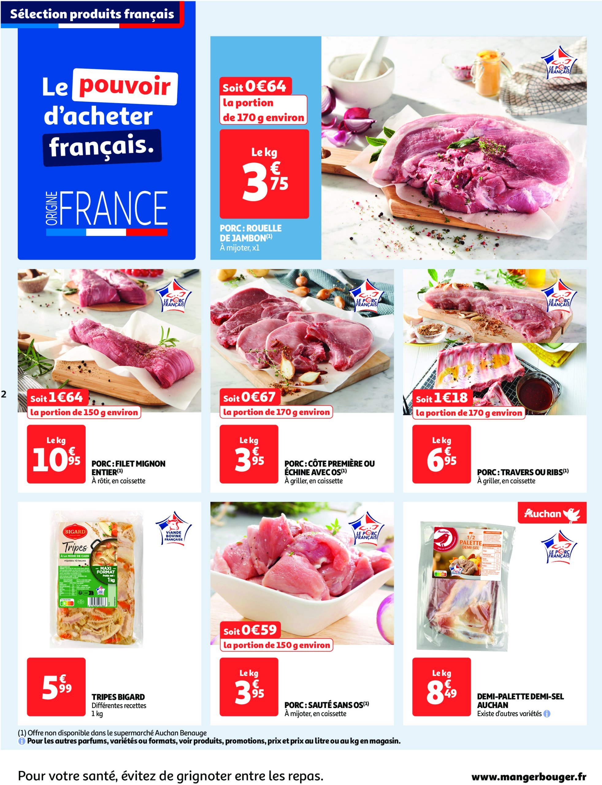 auchan - Auchan Supermarché - Le frais, le bon moins cher folder geldig vanaf 04/02 - 08/02 - page: 2