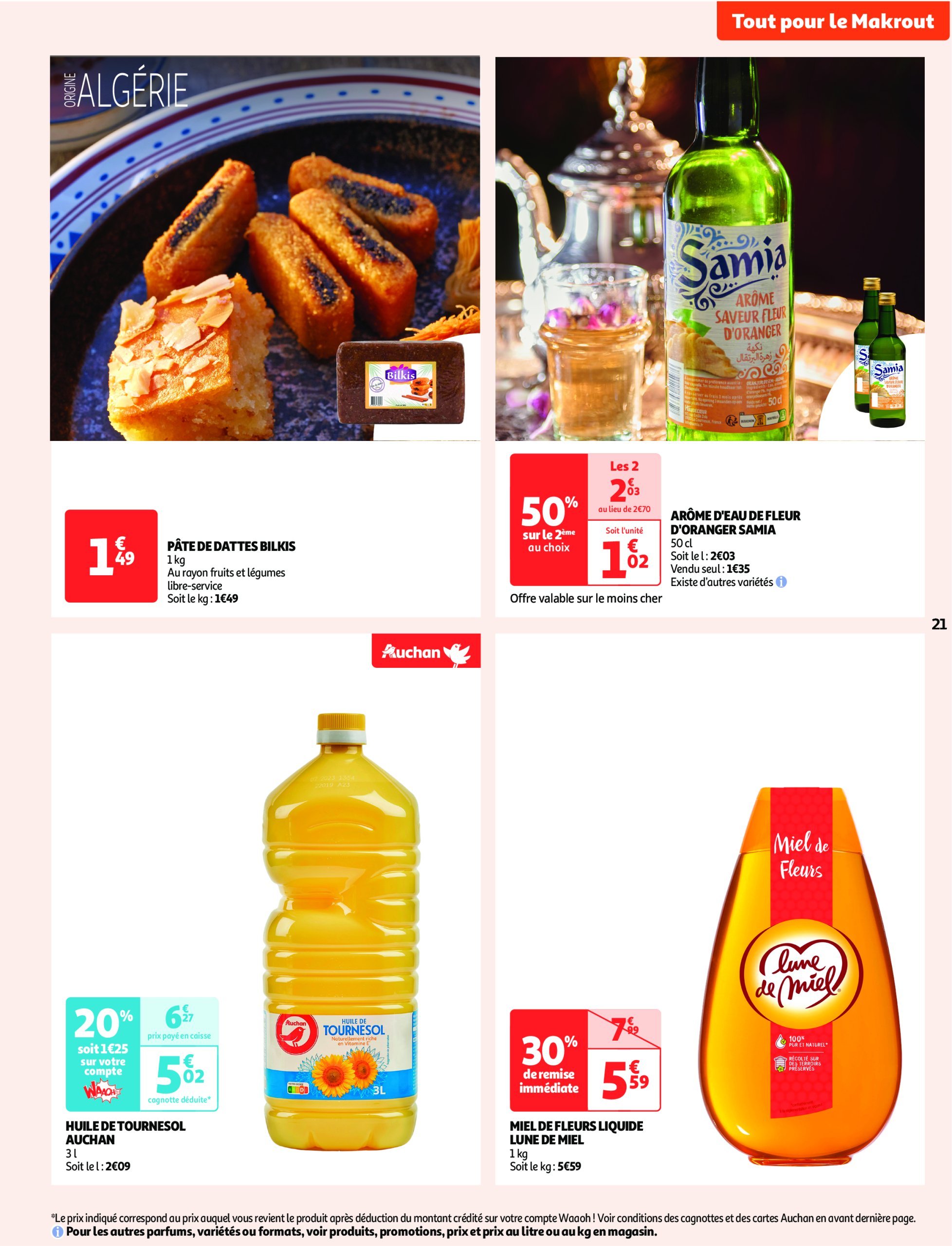 auchan - Auchan - Ramadan : Petits prix pour grande générosité folder geldig vanaf 11/02 - 10/03 - page: 21