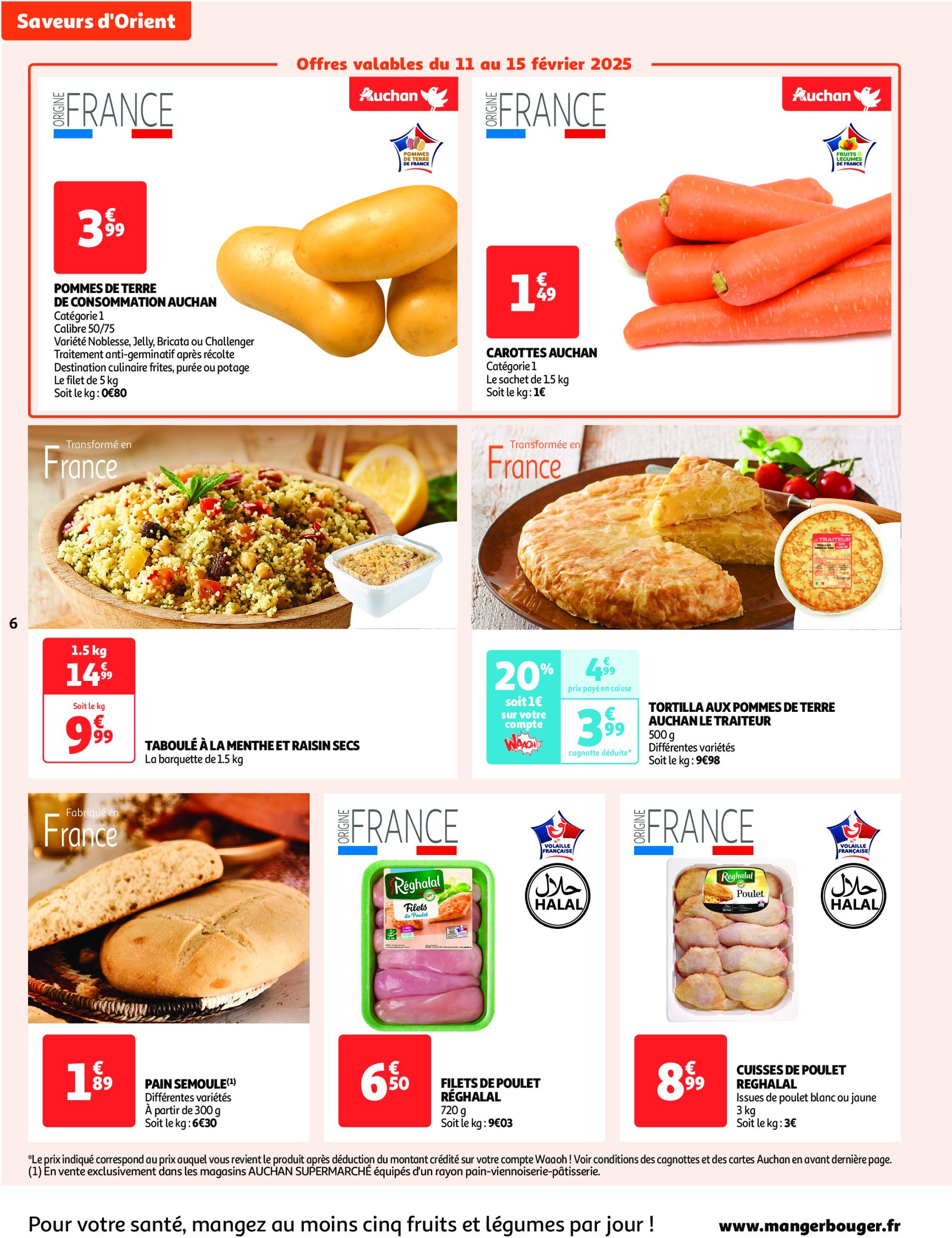 auchan - Auchan supermarché - Ramadan : petits prix pour grande générosité folder geldig vanaf 11/02 - 18/02 - page: 6