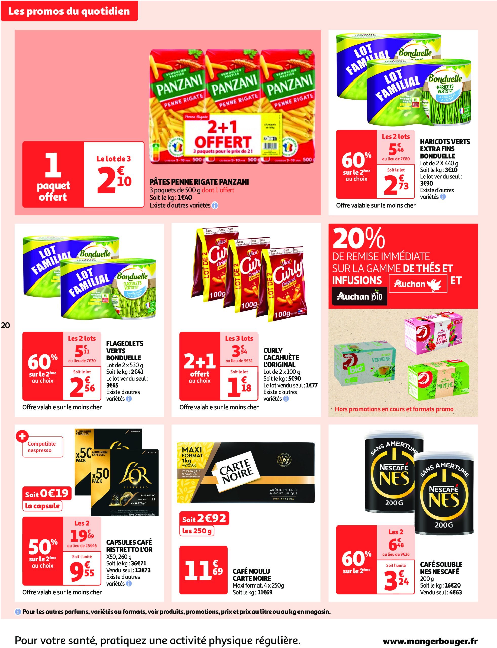 auchan - Auchan supermarché - Produits laitiers : Petits prix écrémés dans votre super folder geldig vanaf 11/02 - 22/02 - page: 20