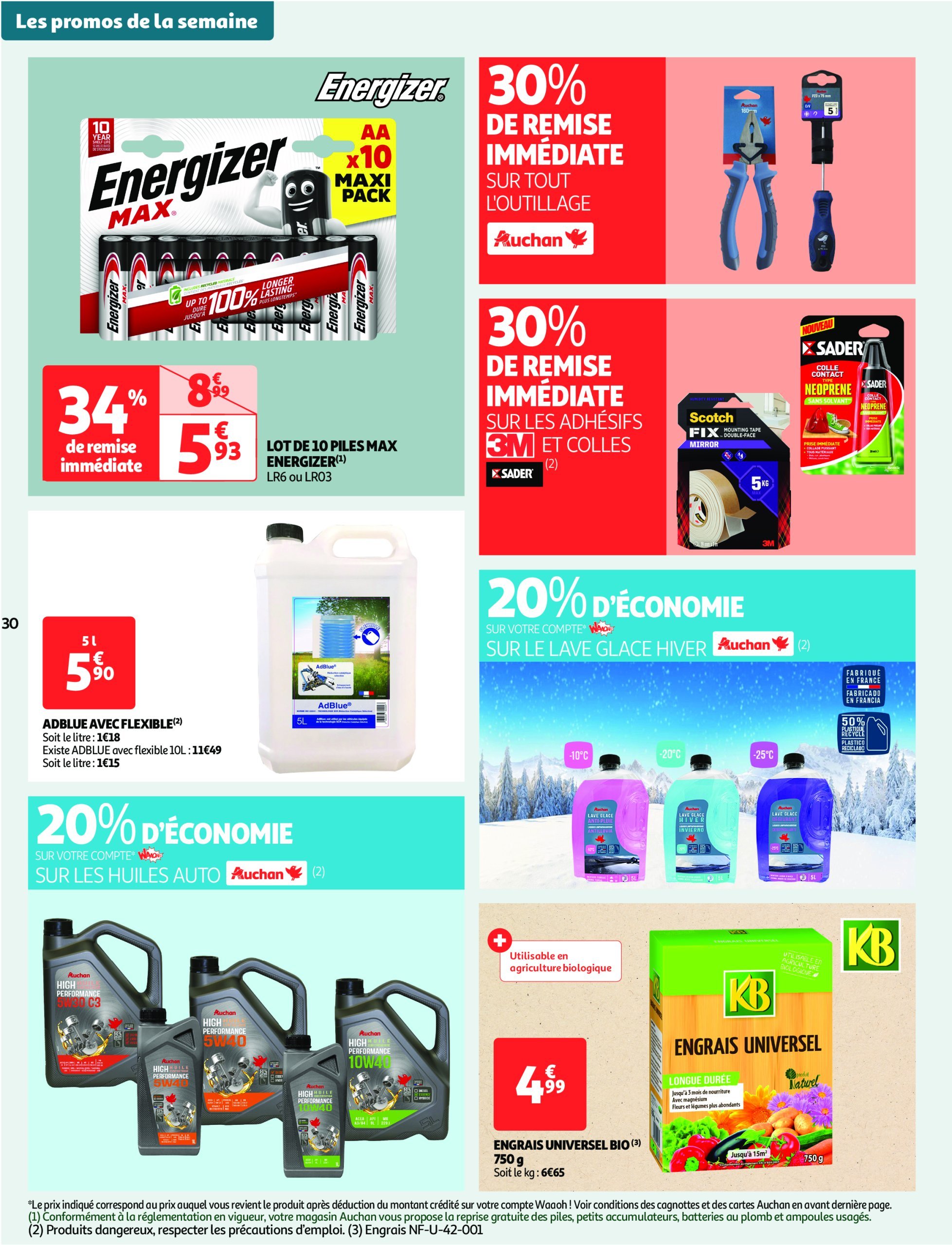 auchan - Auchan supermarché - Produits laitiers : Petits prix écrémés dans votre super folder geldig vanaf 11/02 - 22/02 - page: 30