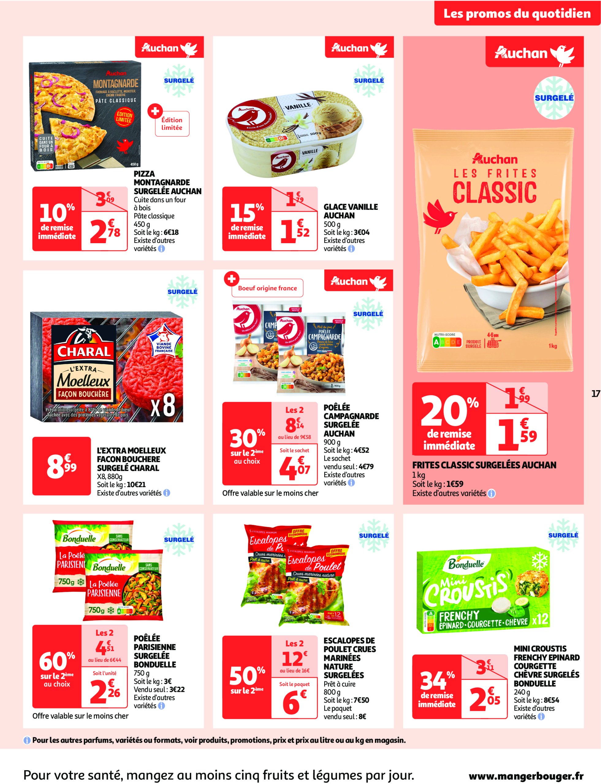 auchan - Auchan supermarché - Produits laitiers : Petits prix écrémés dans votre super folder geldig vanaf 11/02 - 22/02 - page: 17