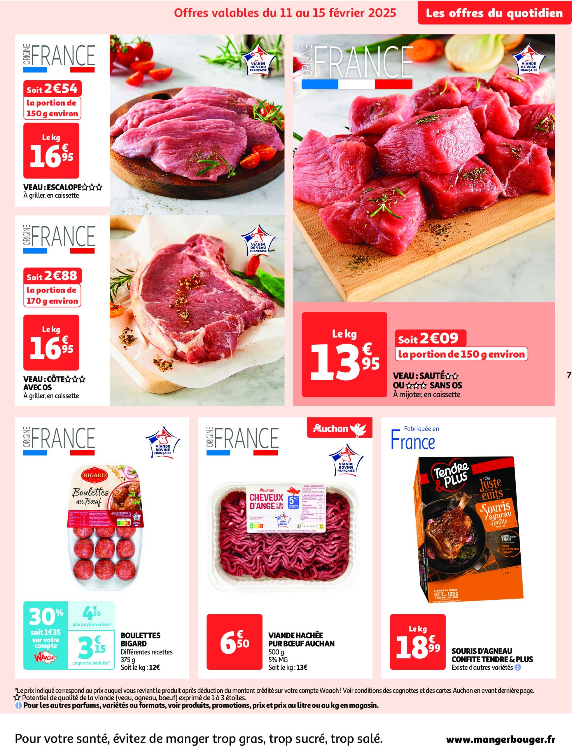 auchan - Auchan supermarché - Produits laitiers : Petits prix écrémés dans votre super folder geldig vanaf 11/02 - 22/02 - page: 7