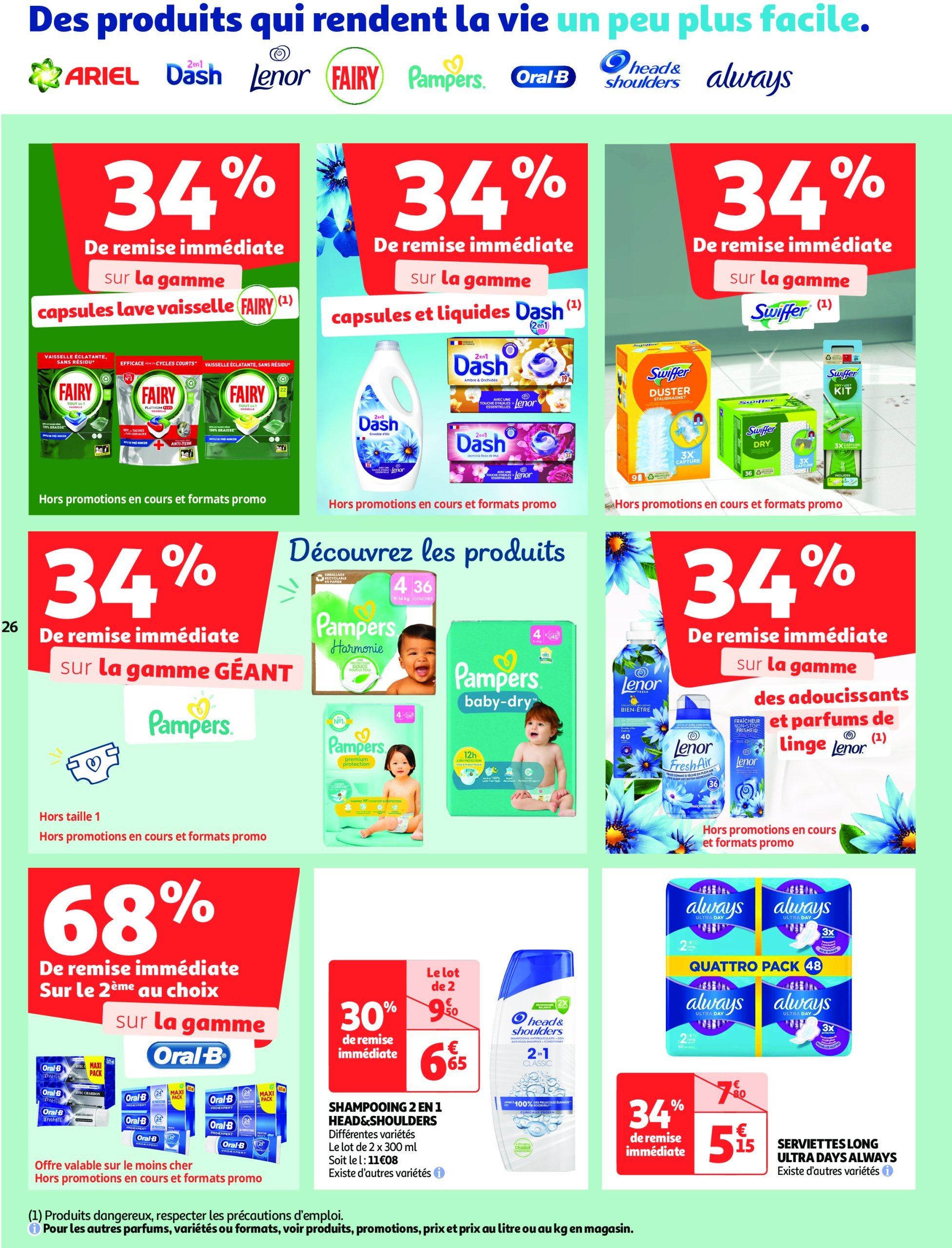 auchan - Auchan supermarché - Produits laitiers : Petits prix écrémés dans votre super folder geldig vanaf 11/02 - 22/02 - page: 26