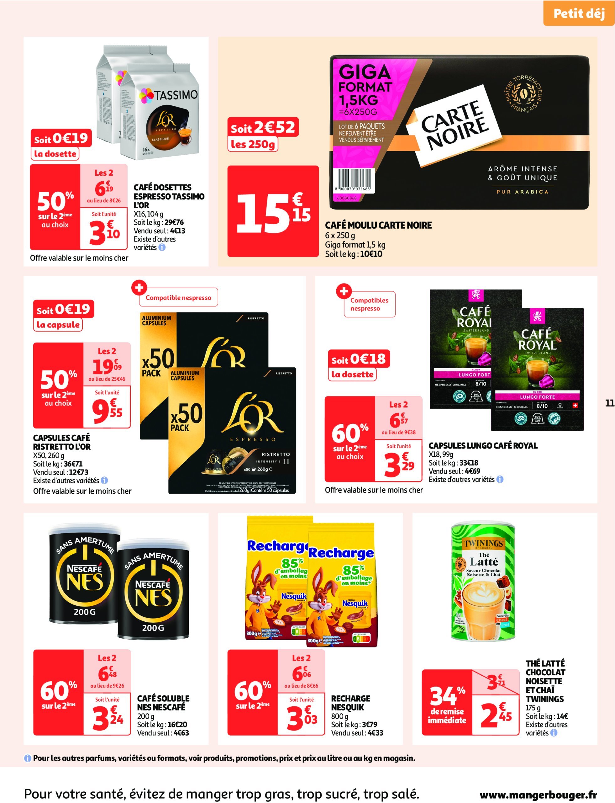 auchan - Auchan - Produits laitiers : Petits prix écrémés folder geldig vanaf 11/02 - 23/02 - page: 11