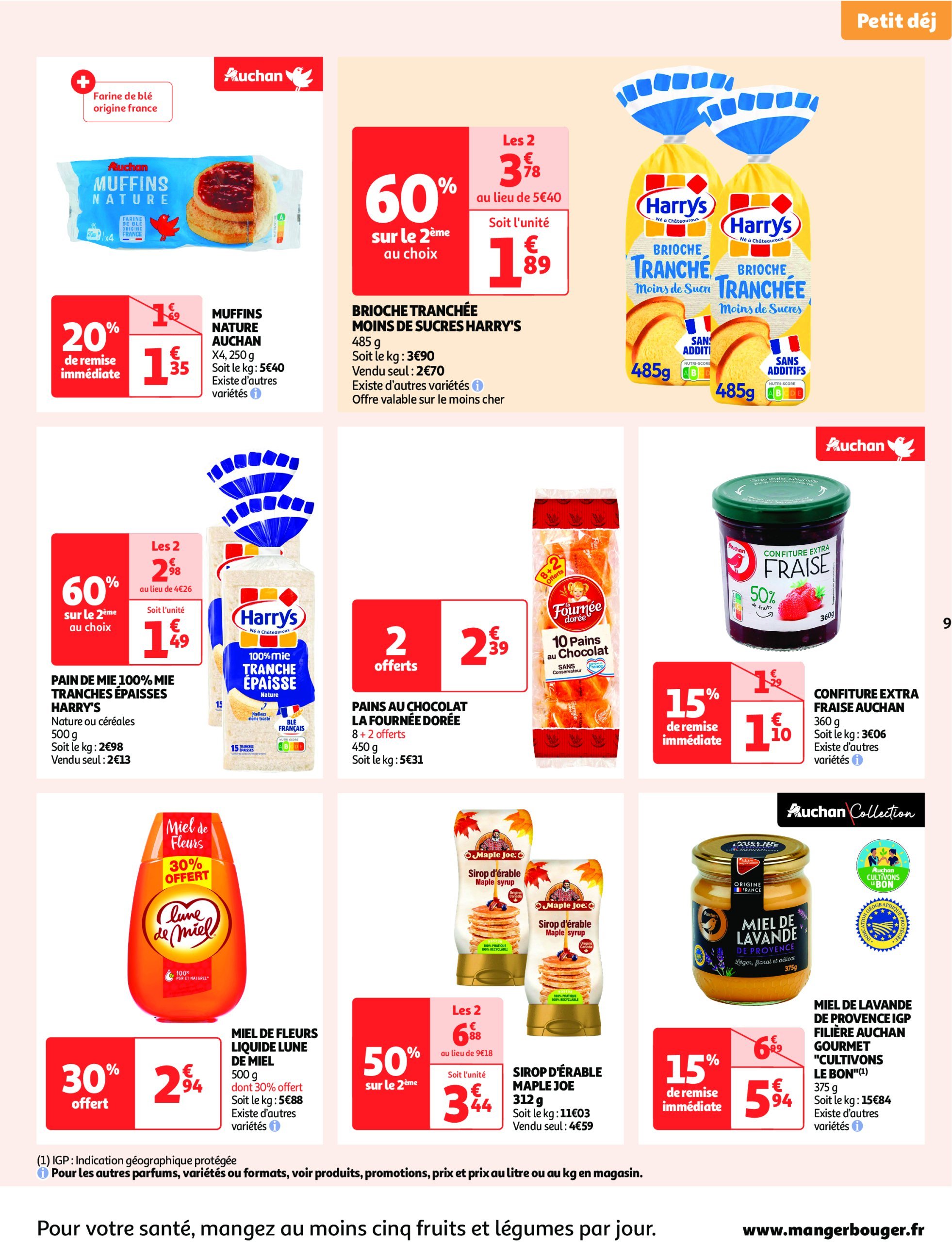 auchan - Auchan - Produits laitiers : Petits prix écrémés folder geldig vanaf 11/02 - 23/02 - page: 9