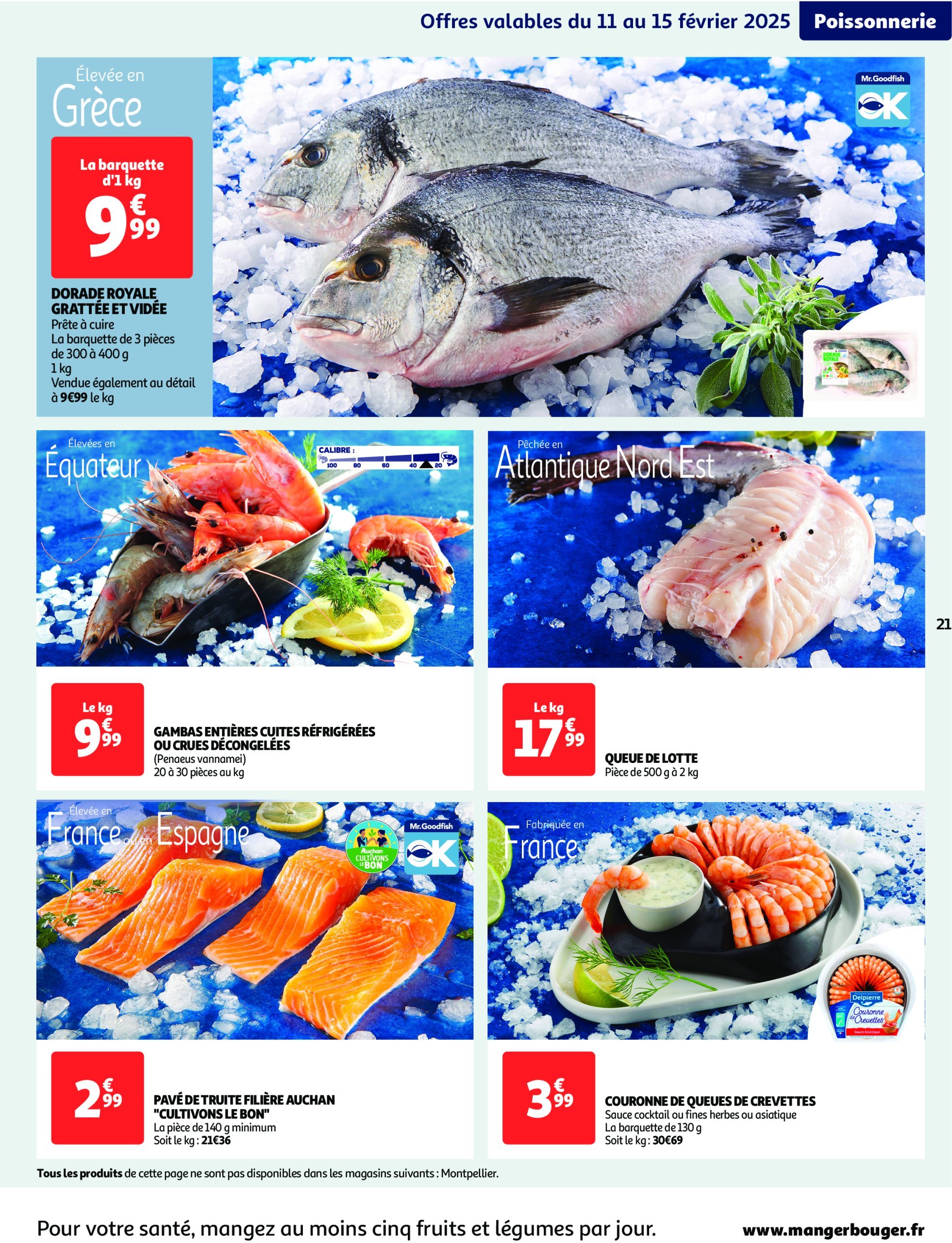 auchan - Auchan - Produits laitiers : Petits prix écrémés folder geldig vanaf 11/02 - 23/02 - page: 21