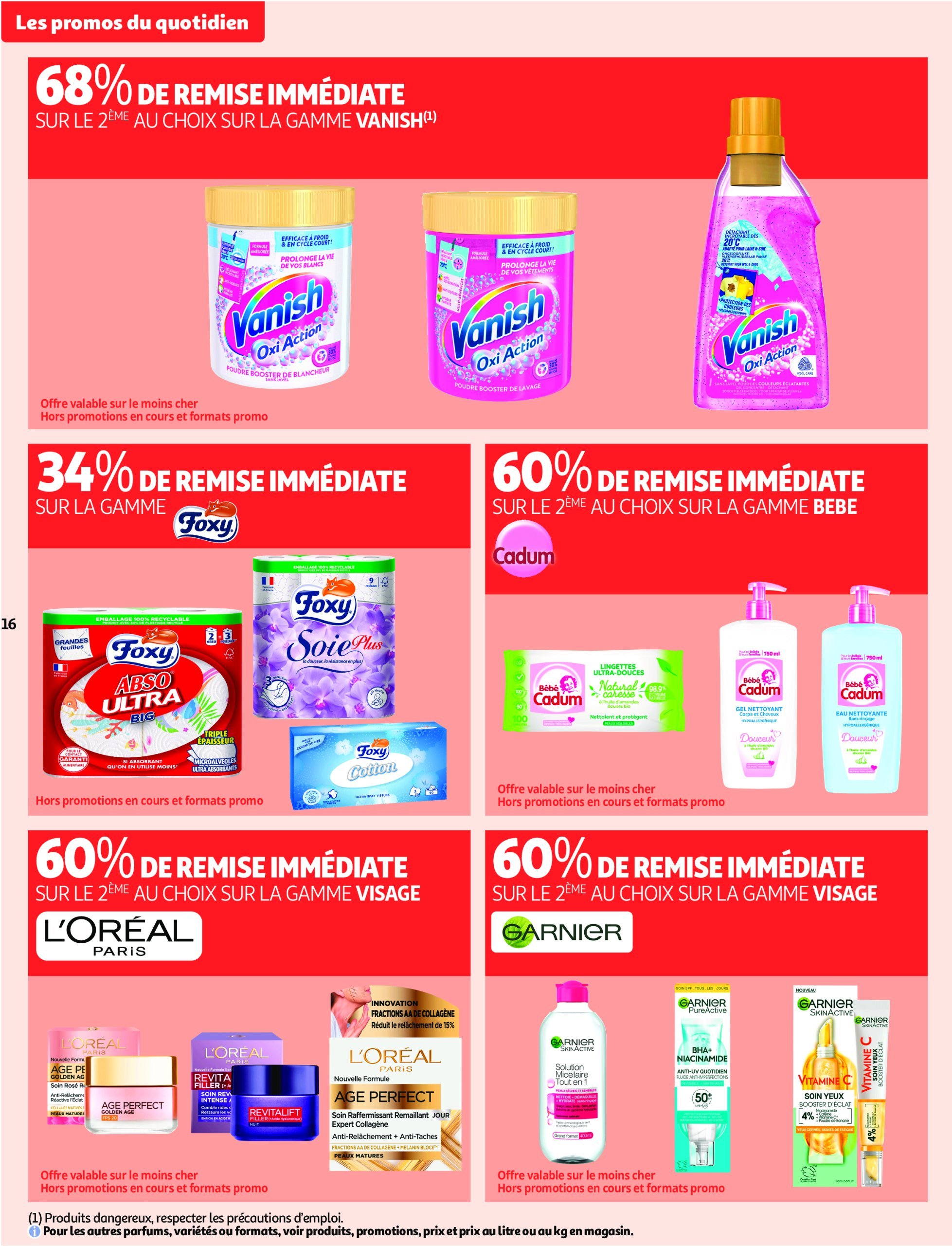 auchan - Auchan - Produits laitiers : Petits prix écrémés folder geldig vanaf 11/02 - 23/02 - page: 16