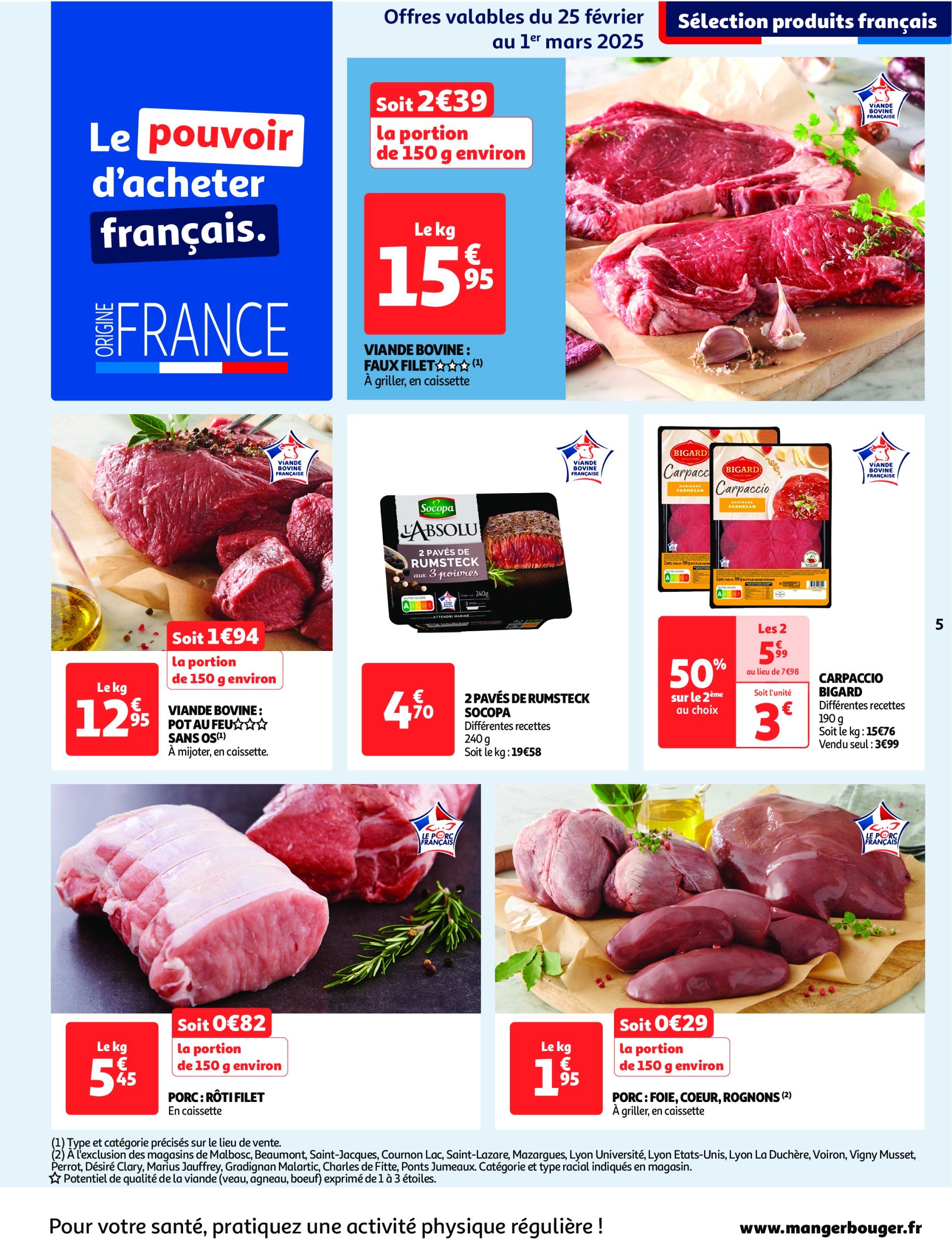 auchan - Auchan supermarché - Les gros prix on en fait des confettis dans votre super folder geldig vanaf 25/02 - 08/03 - page: 5