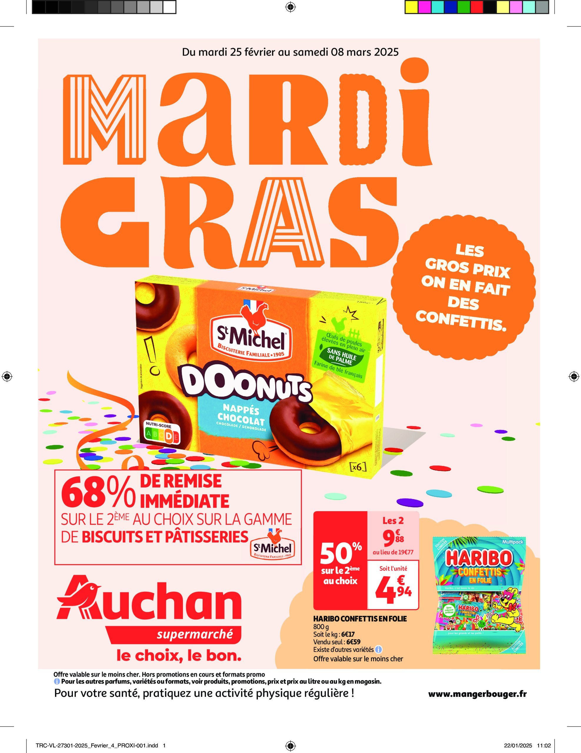 auchan - Auchan supermarché - Les gros prix on en fait des confettis dans votre super folder geldig vanaf 25/02 - 08/03